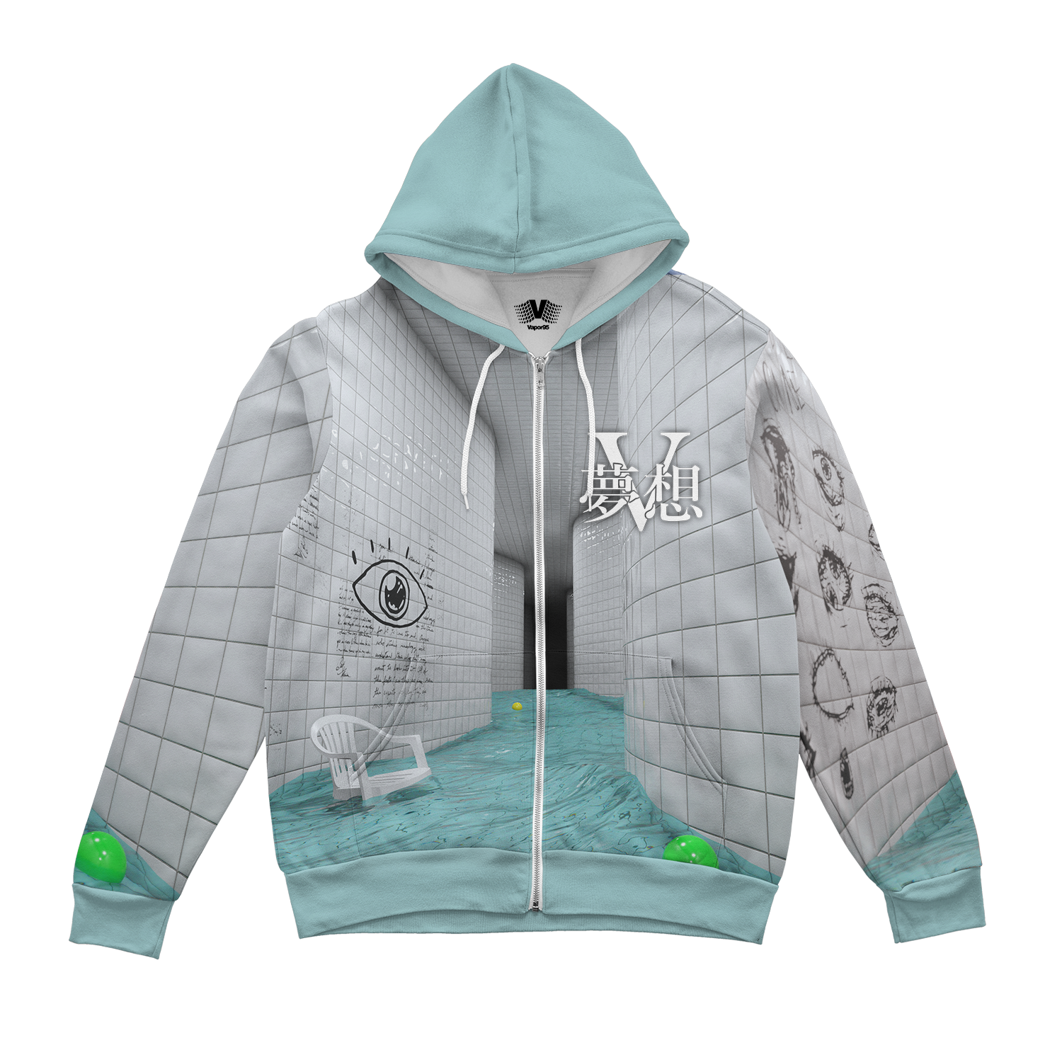 Athlete's Hall Zip Up Hoodie