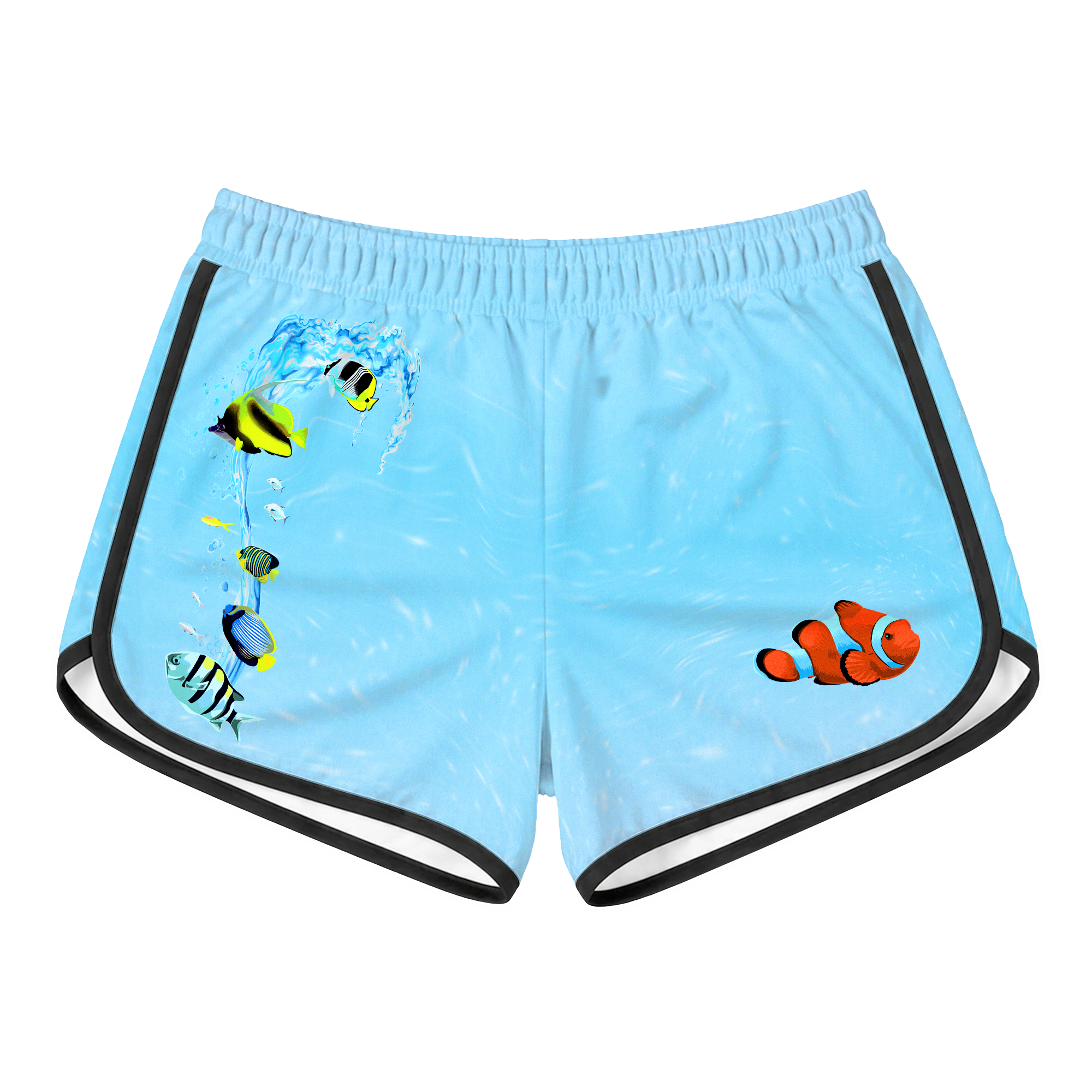 Aqua Terminal Retro Shorts