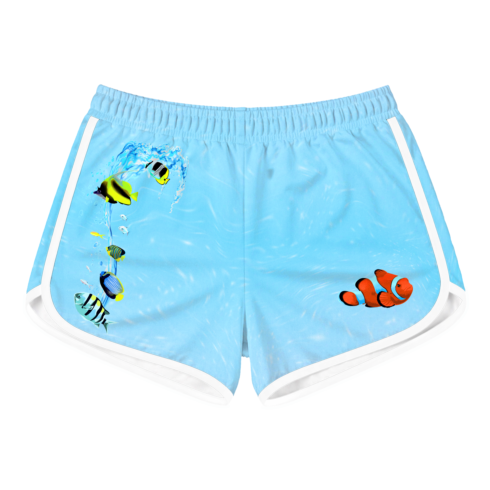 Aqua Terminal Retro Shorts
