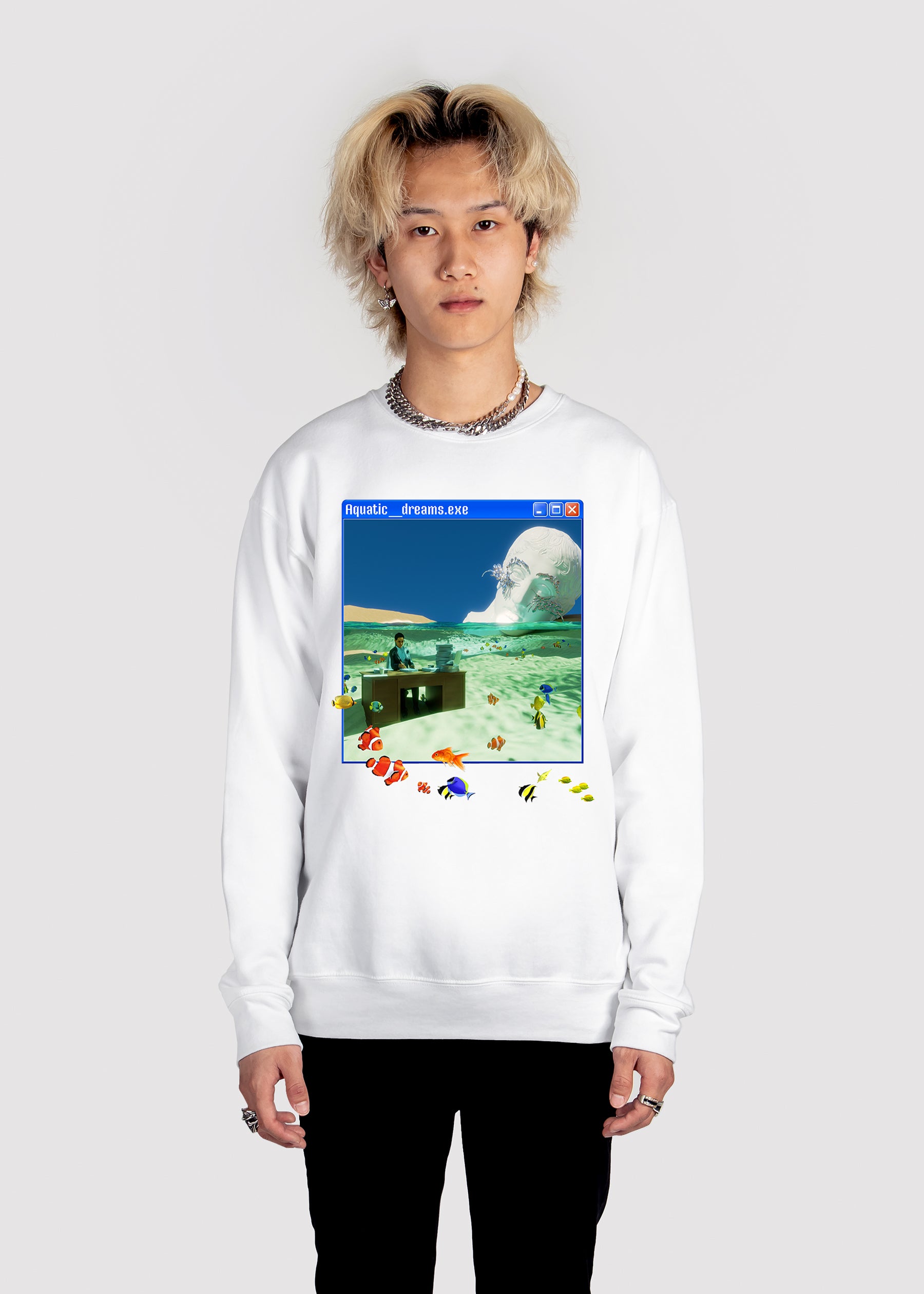 Aquatic Dreams Sweatshirt - Aquatic Dreams w Sweatshirt Man-mockup.jpg