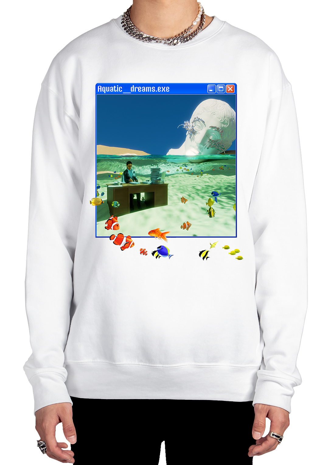 Aquatic Dreams Sweatshirt - Aquatic Dreams w Sweatshirt Man-product-mockup.png