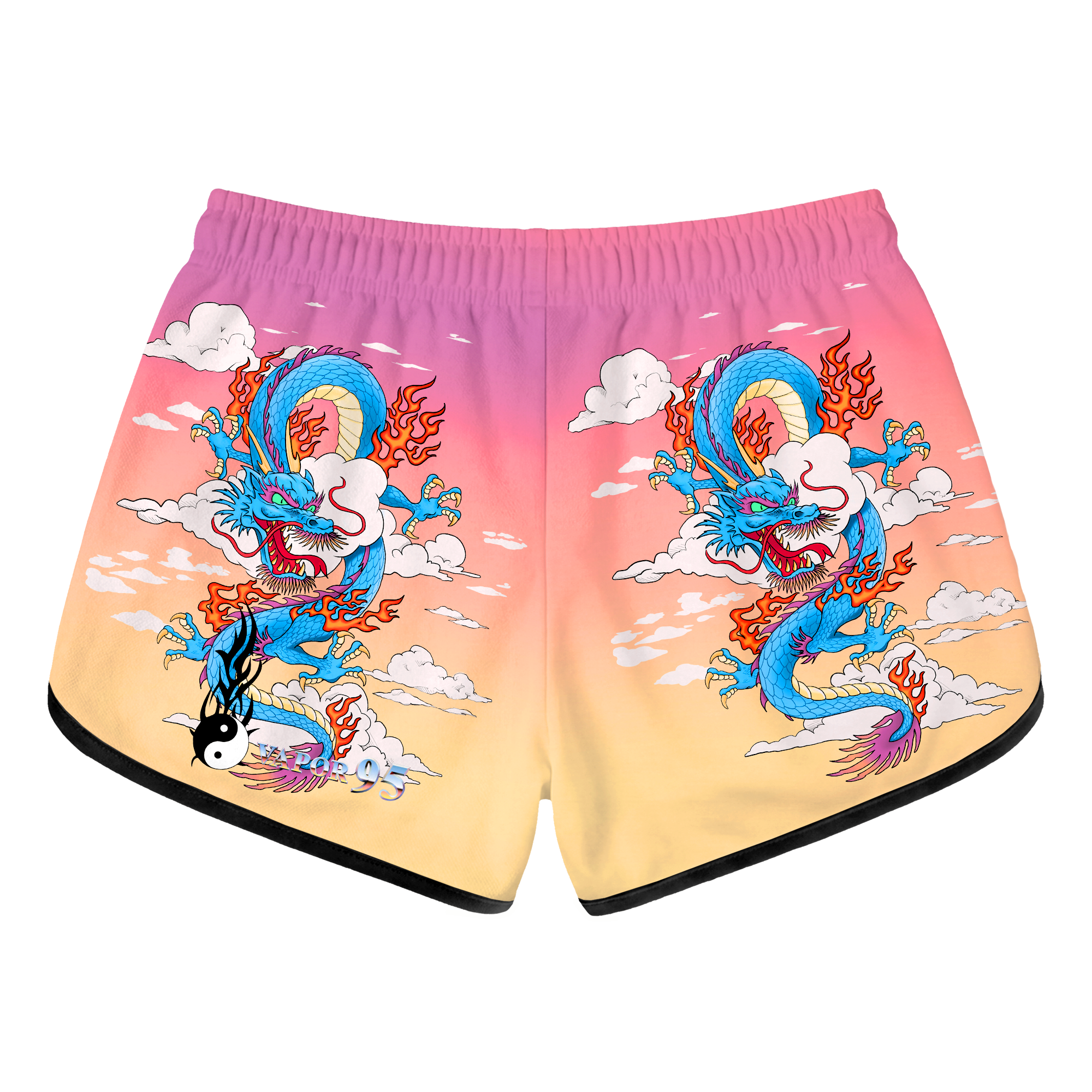 Breathing Fire Retro Shorts