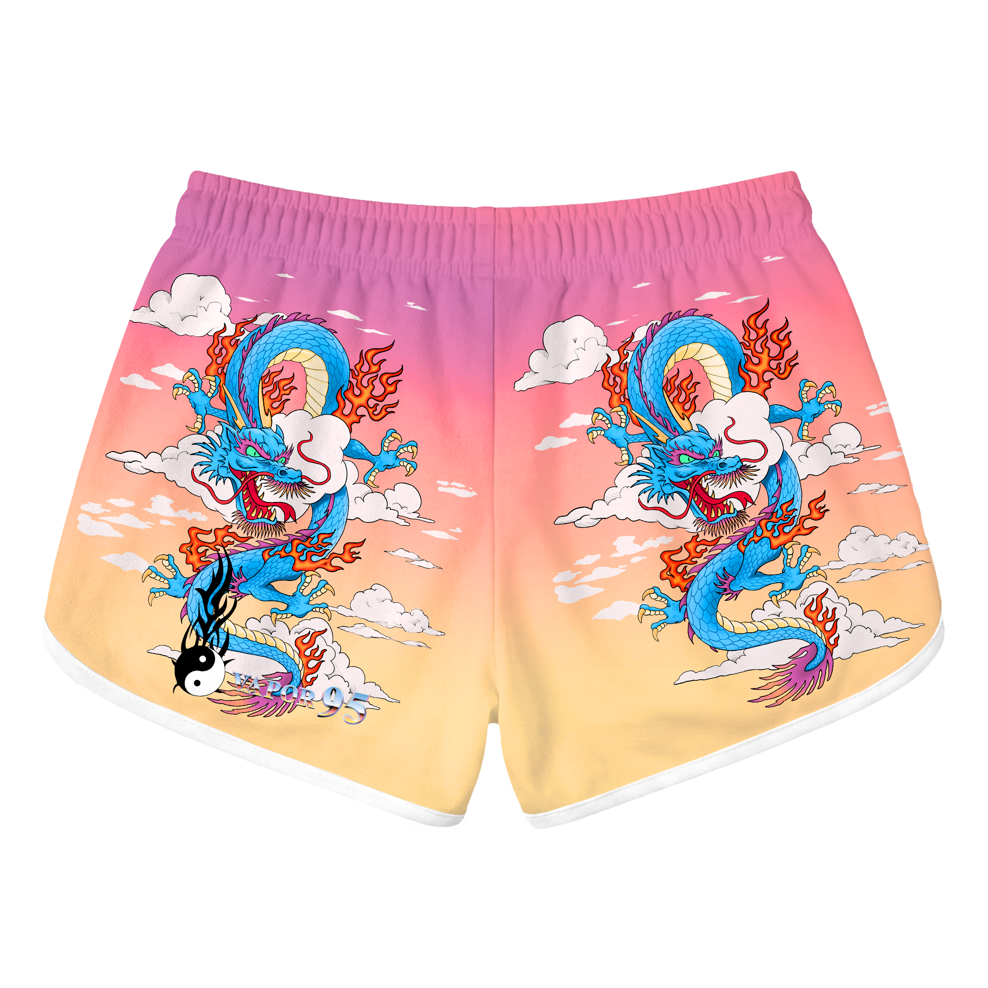 Breathing Fire Retro Shorts