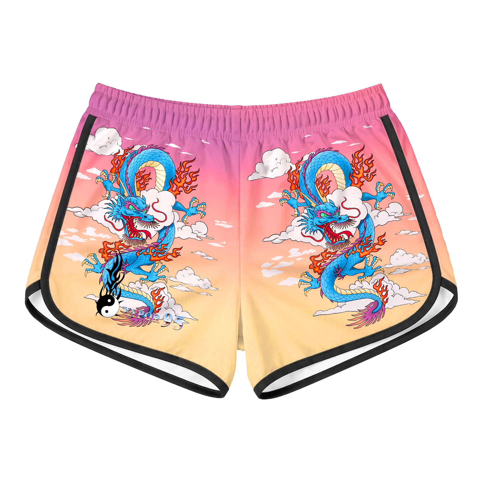 Breathing Fire Retro Shorts