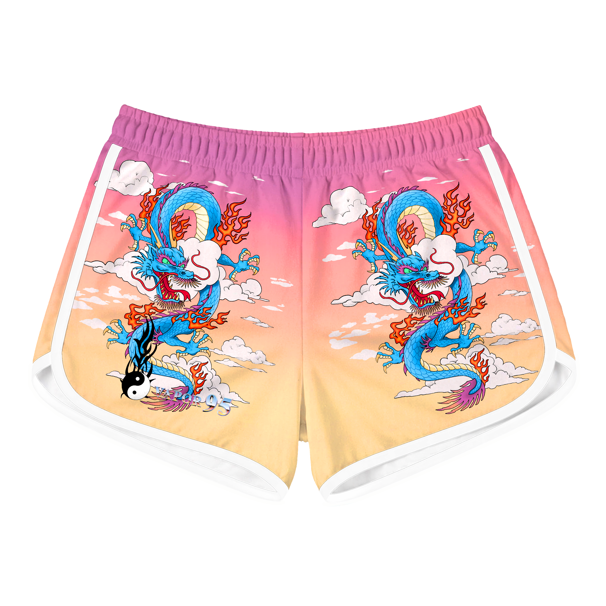 Breathing Fire Retro Shorts