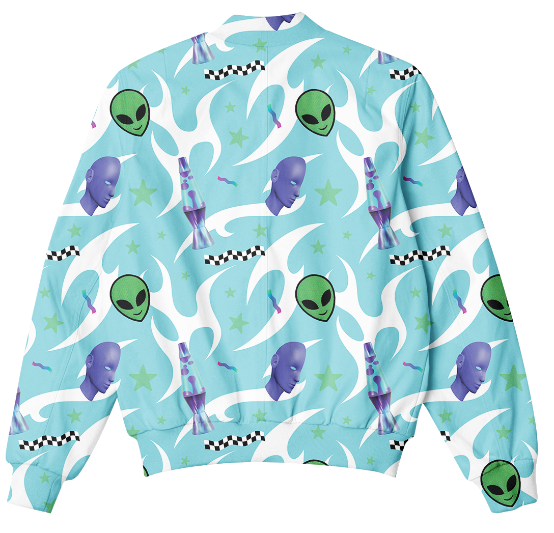 Cosmic Glow Bomber Jacket