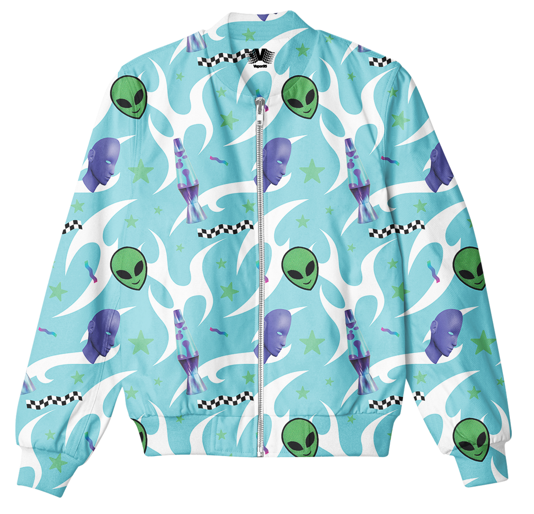 Cosmic Glow Bomber Jacket