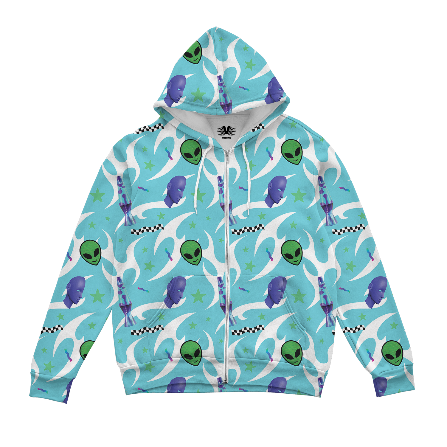 Cosmic Glow Zip Up Hoodie