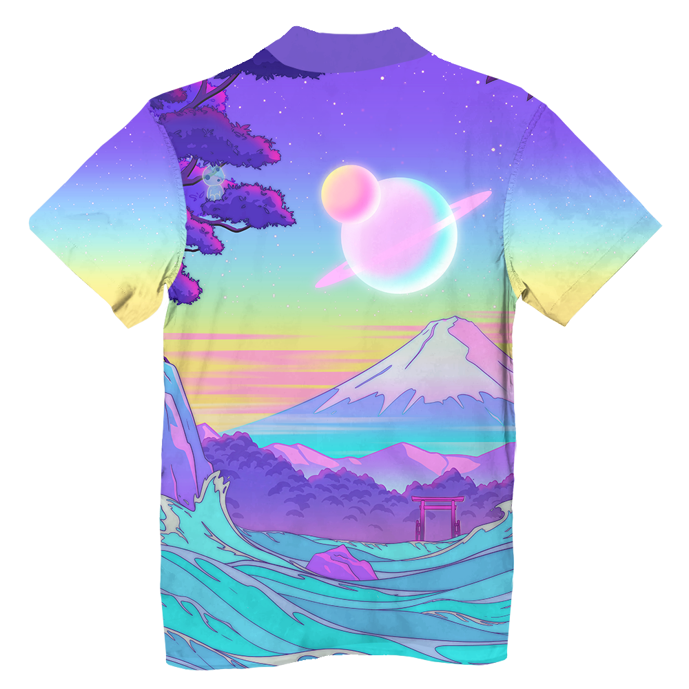 Celestial Fuji Hawaiian Shirt