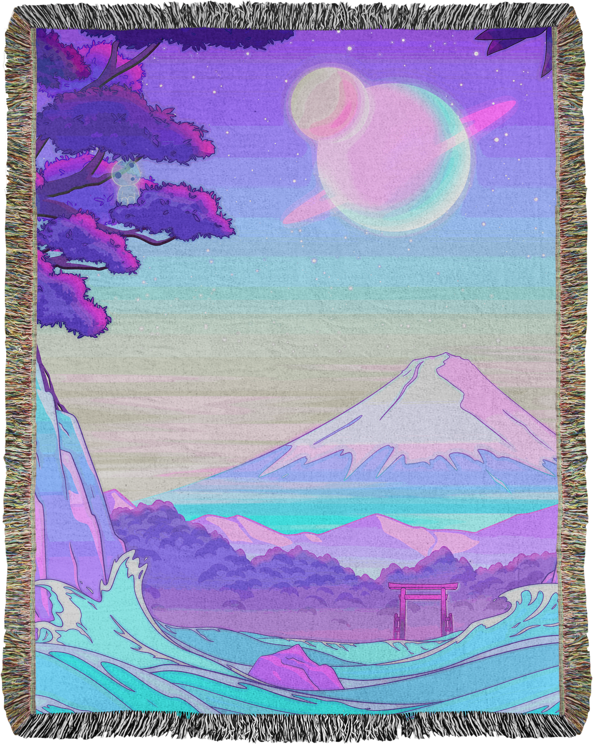 Celestial Fuji Woven Blanket