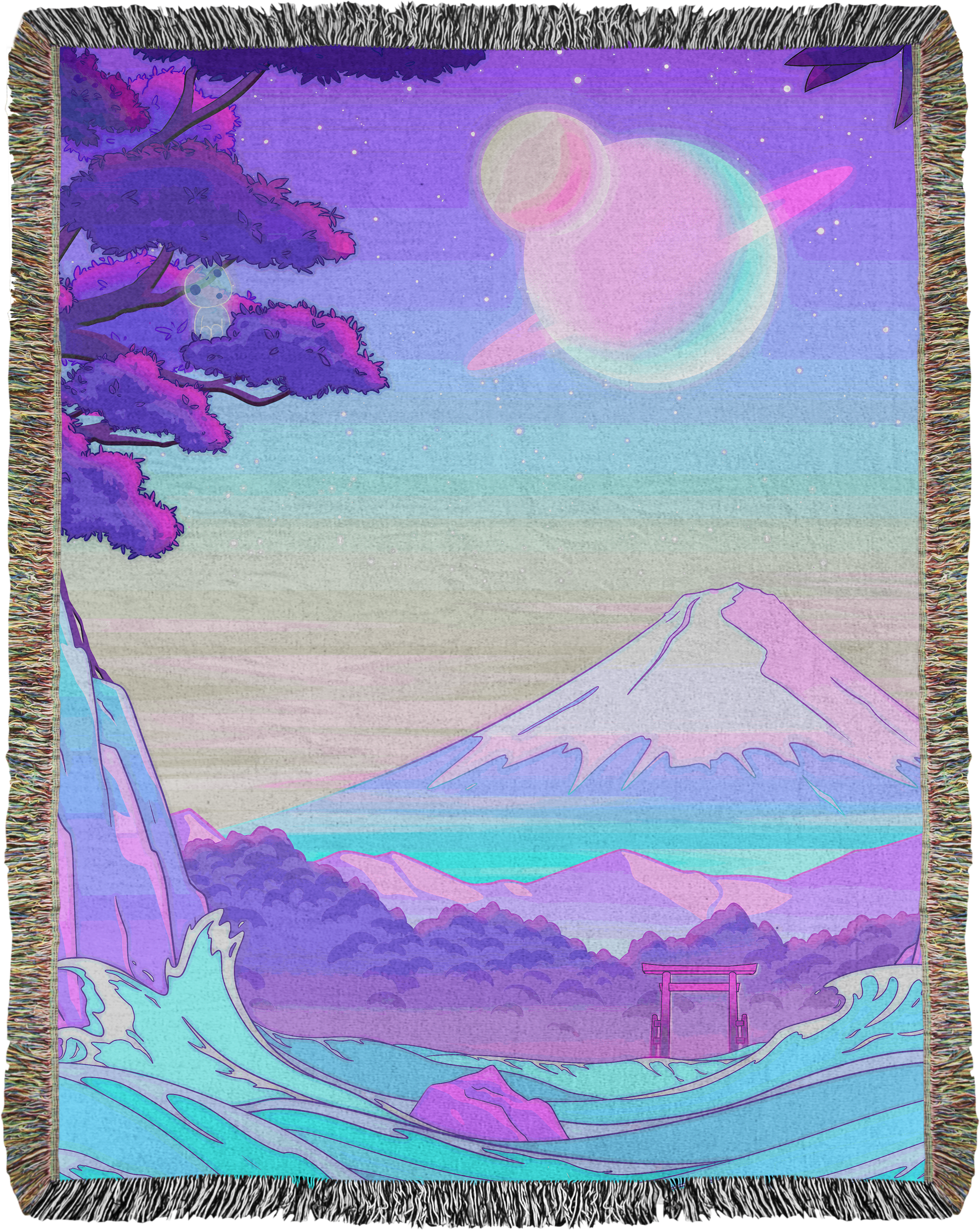 Celestial Fuji Woven Blanket