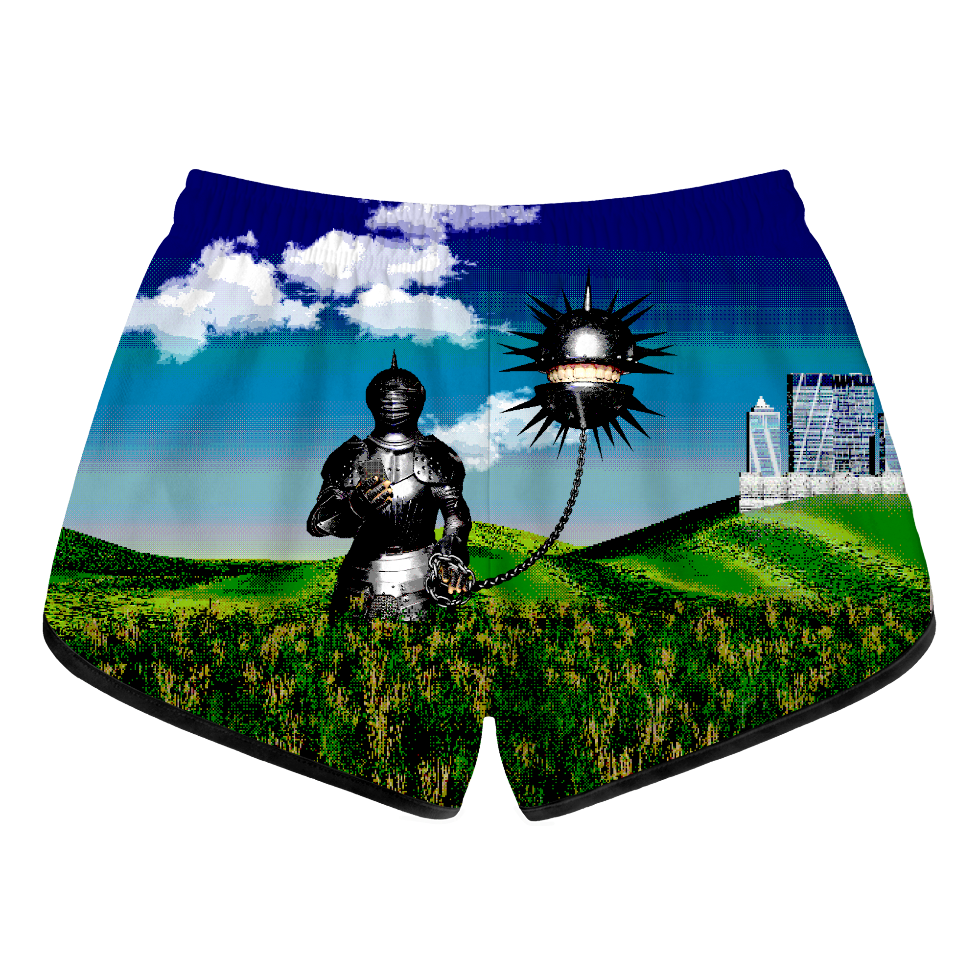 Chained Pain Retro Shorts - Chained Pain b b Retro Shorts.png