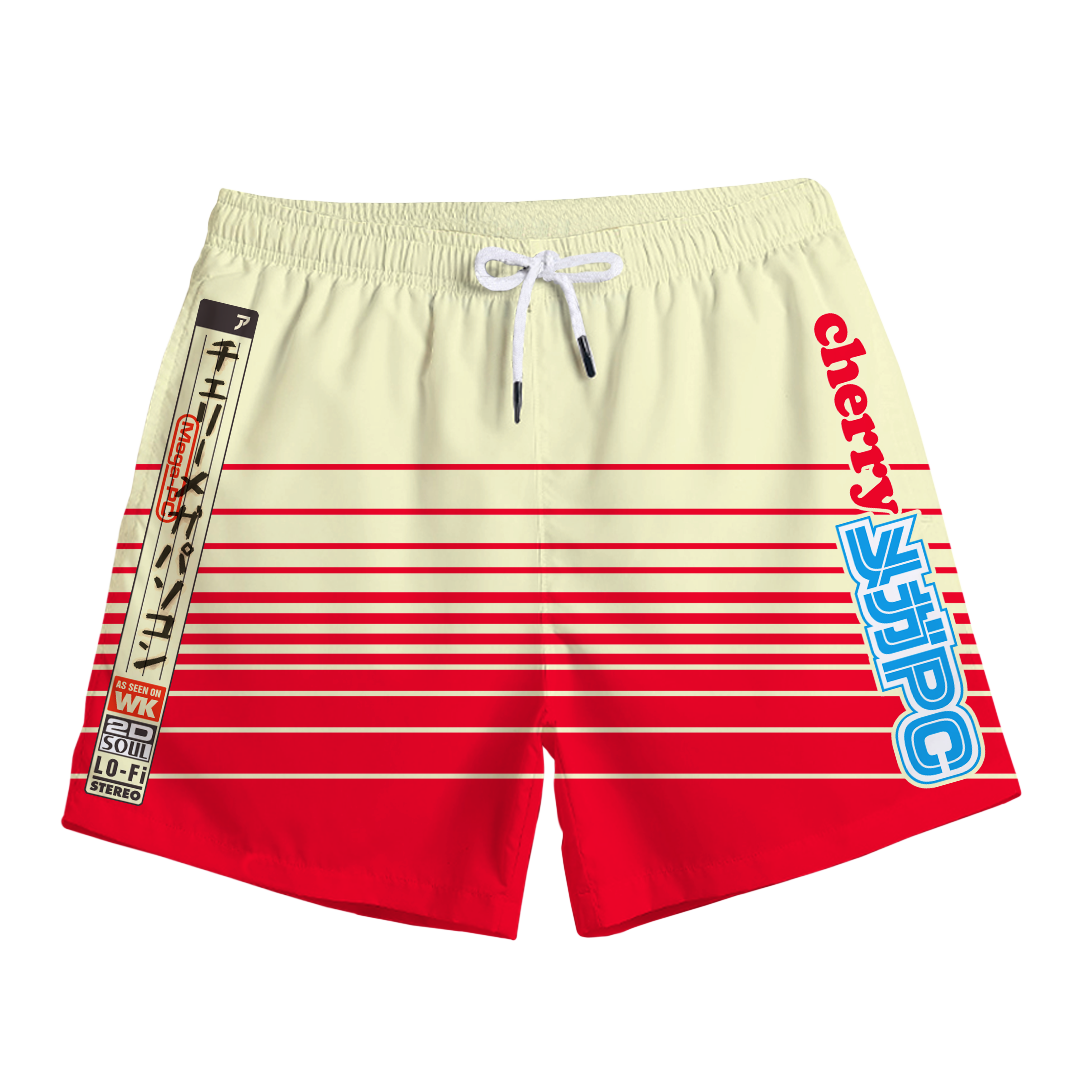 Cherry PC Swim Trunks