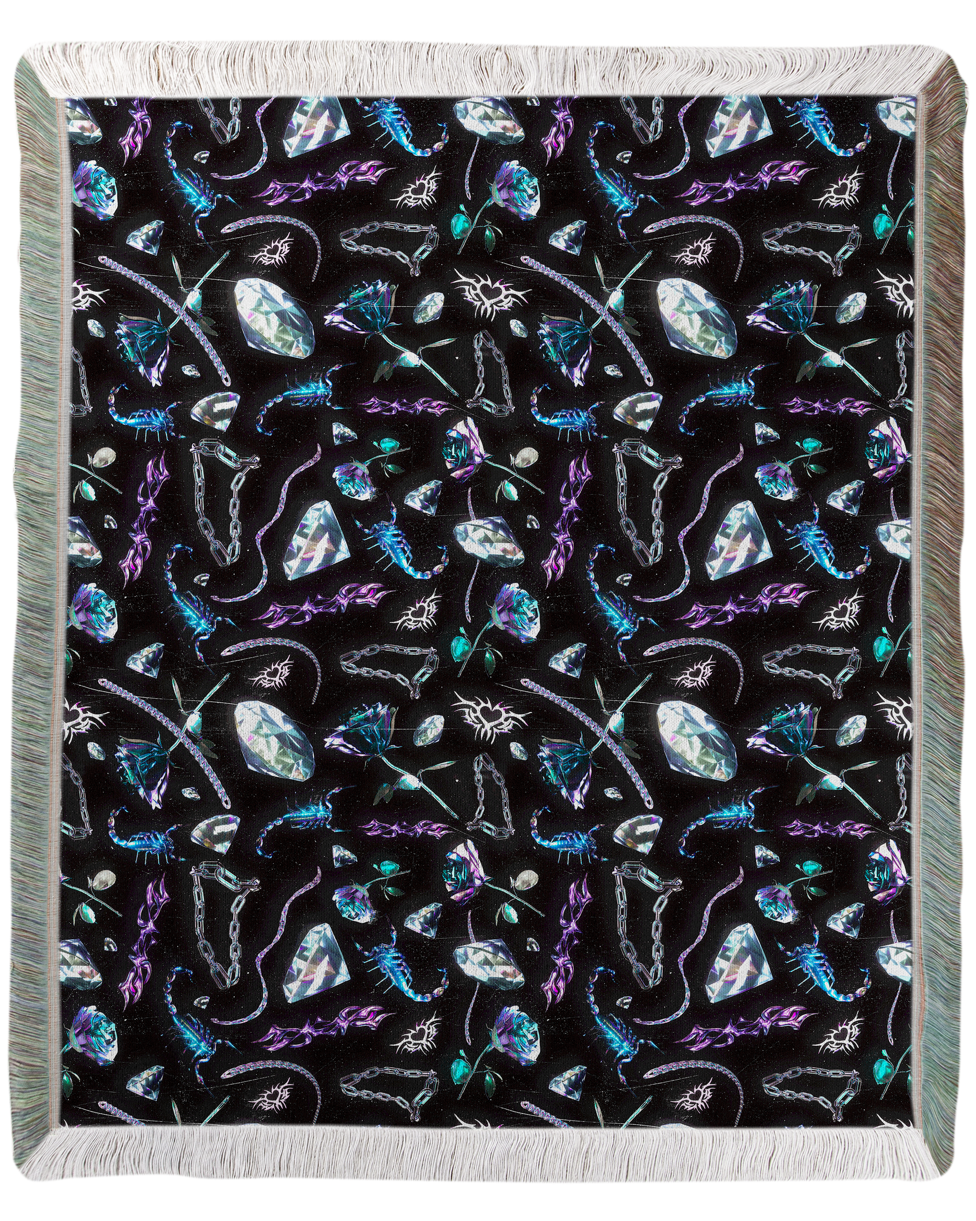 Chrome Sting Woven Blanket