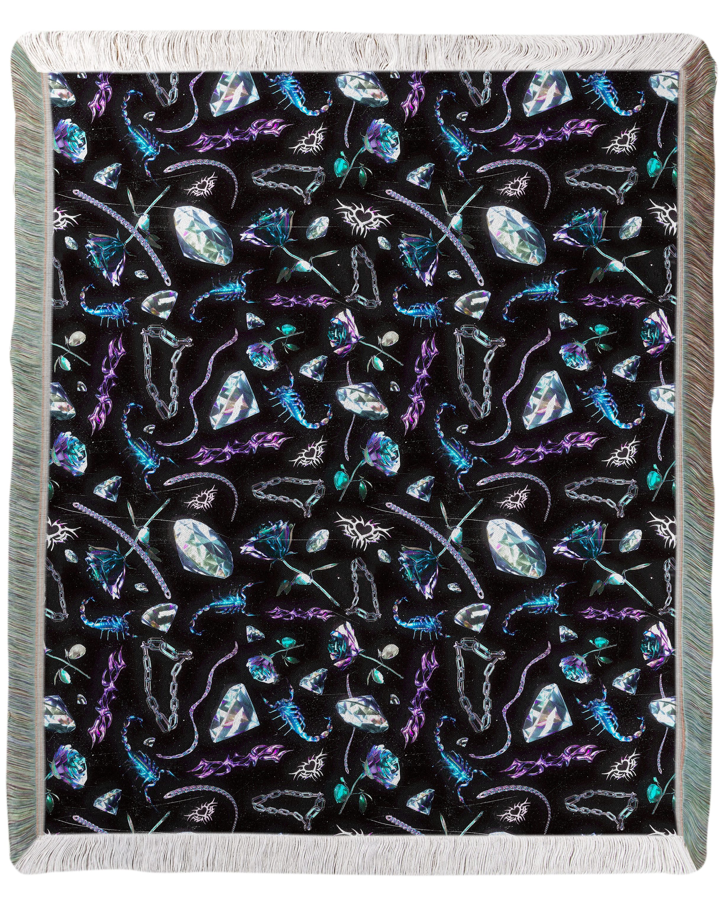 Chrome Sting Woven Blanket