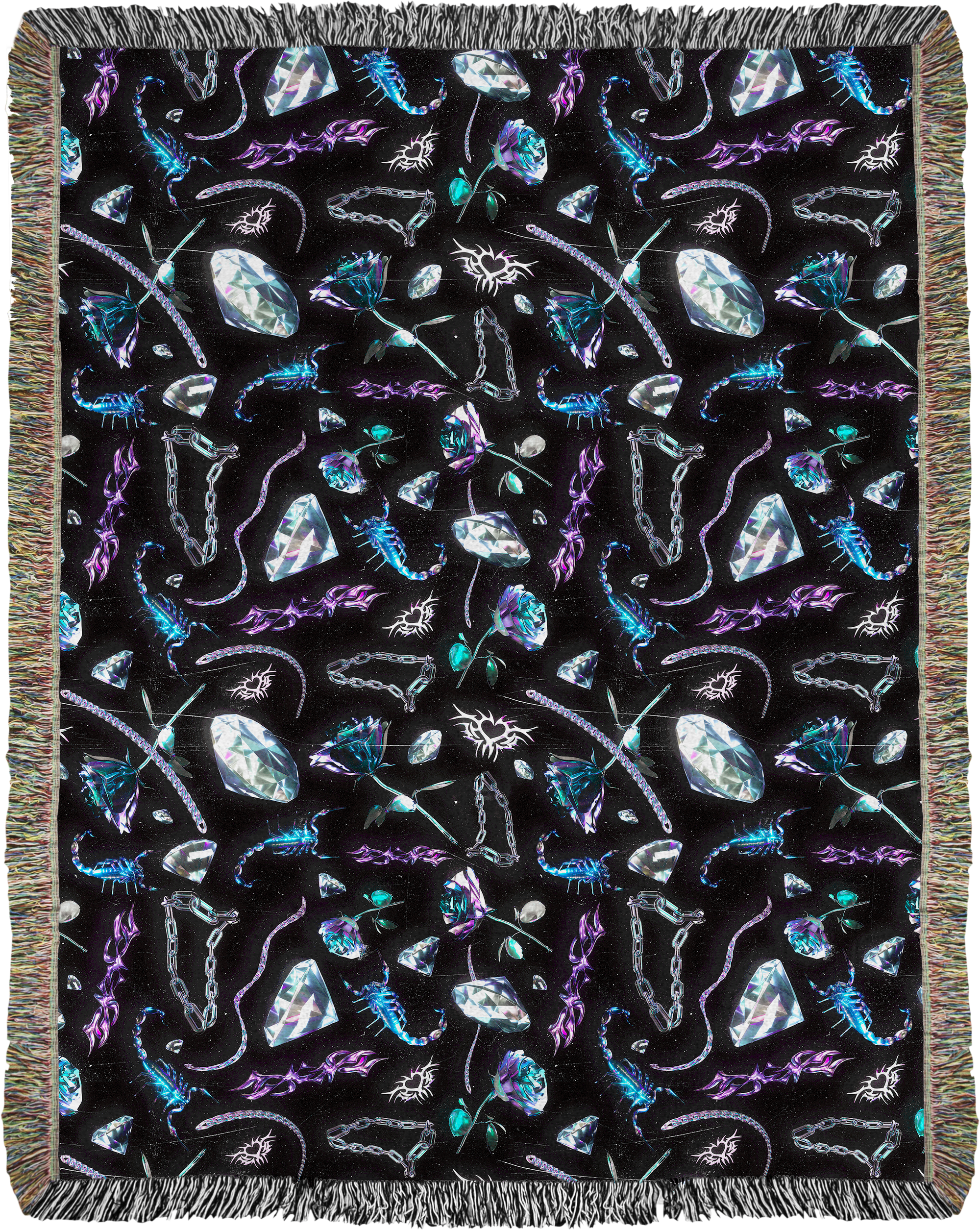 Chrome Sting Woven Blanket