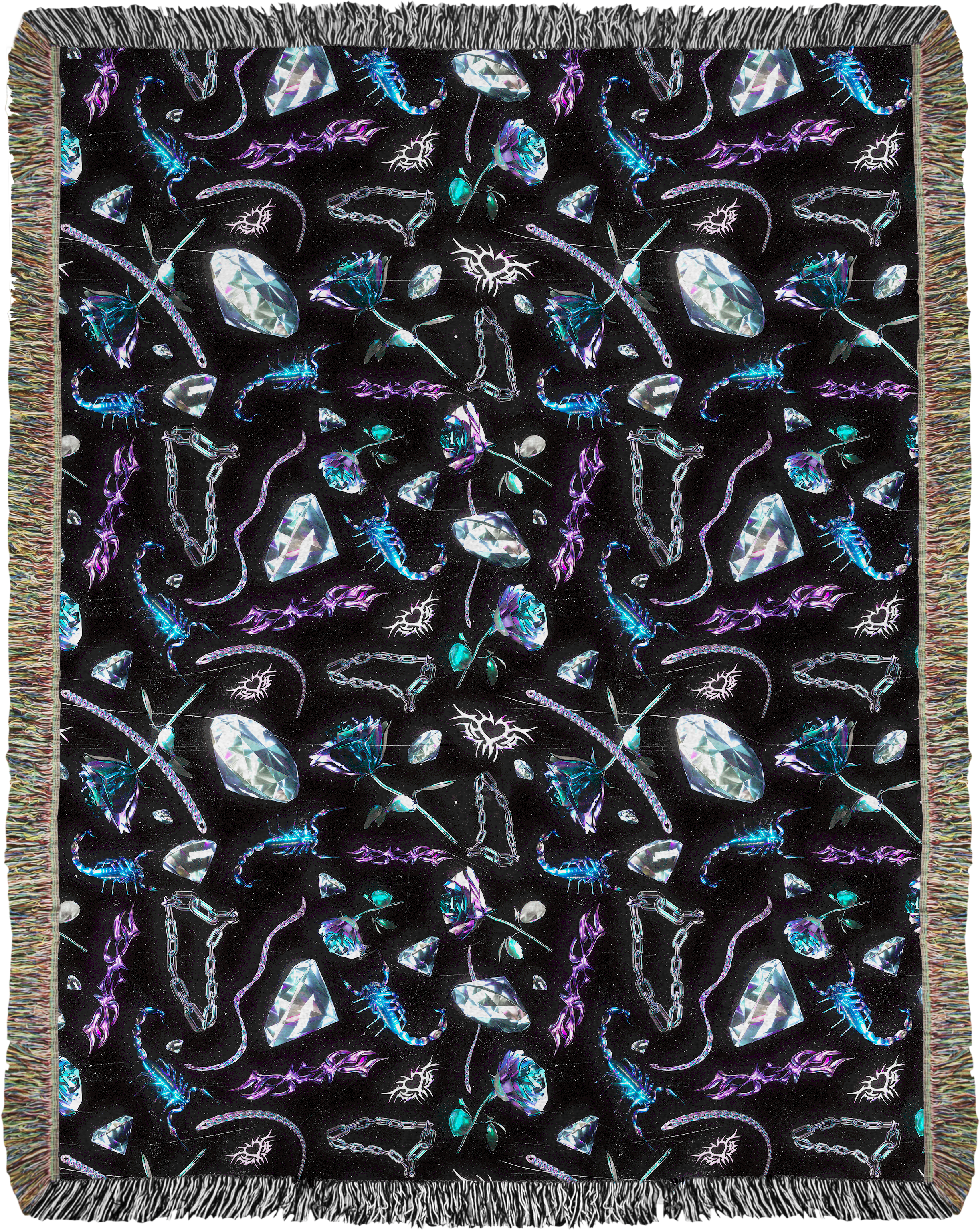 Chrome Sting Woven Blanket