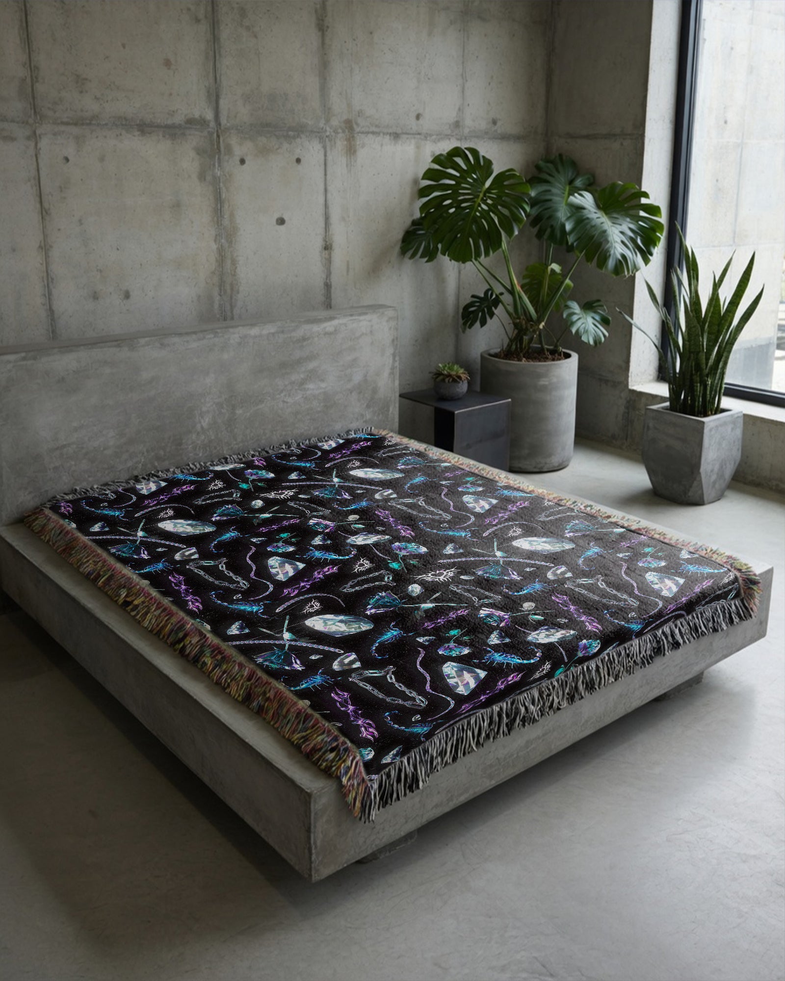 Chrome Sting Woven Blanket