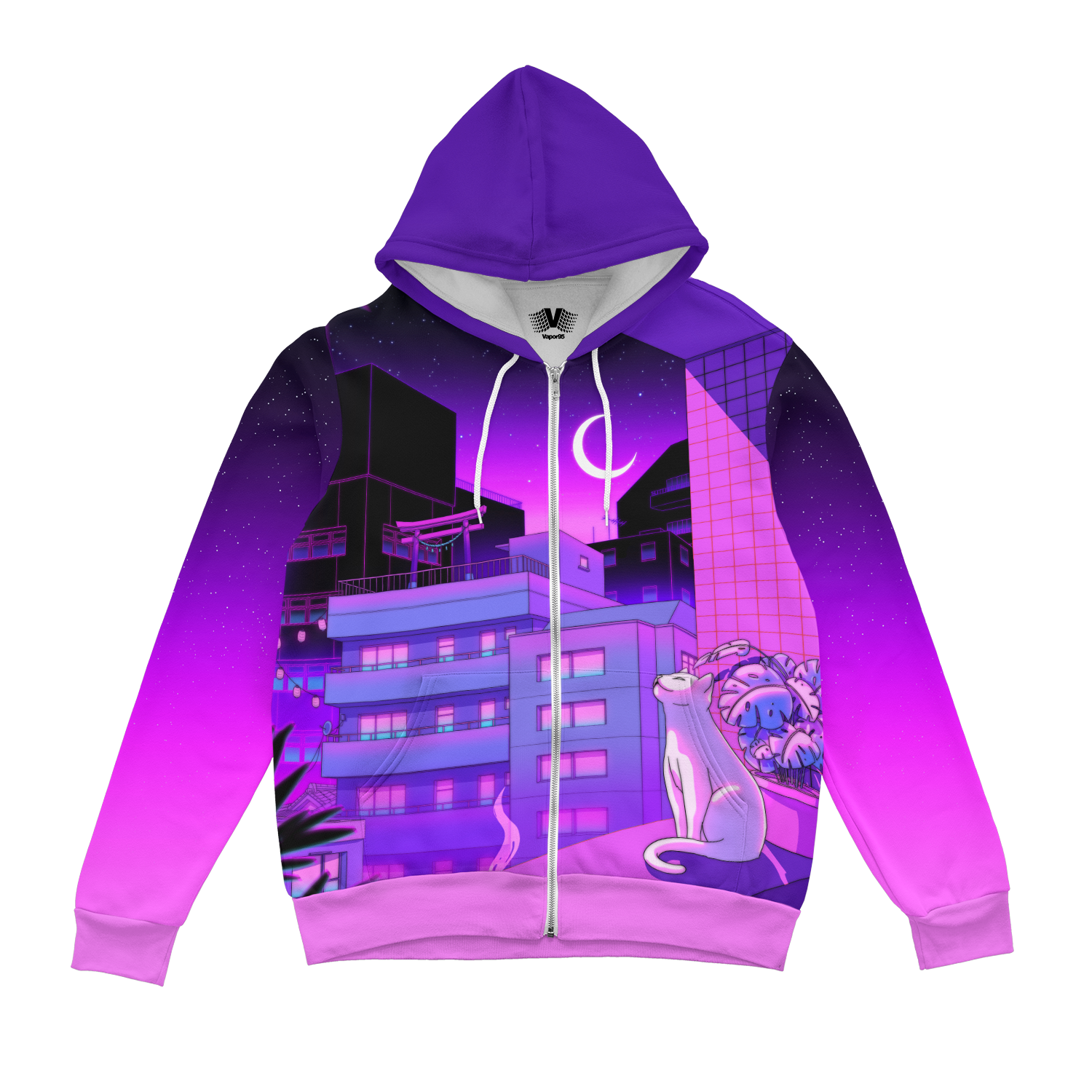 City Nights Zip Up Hoodie