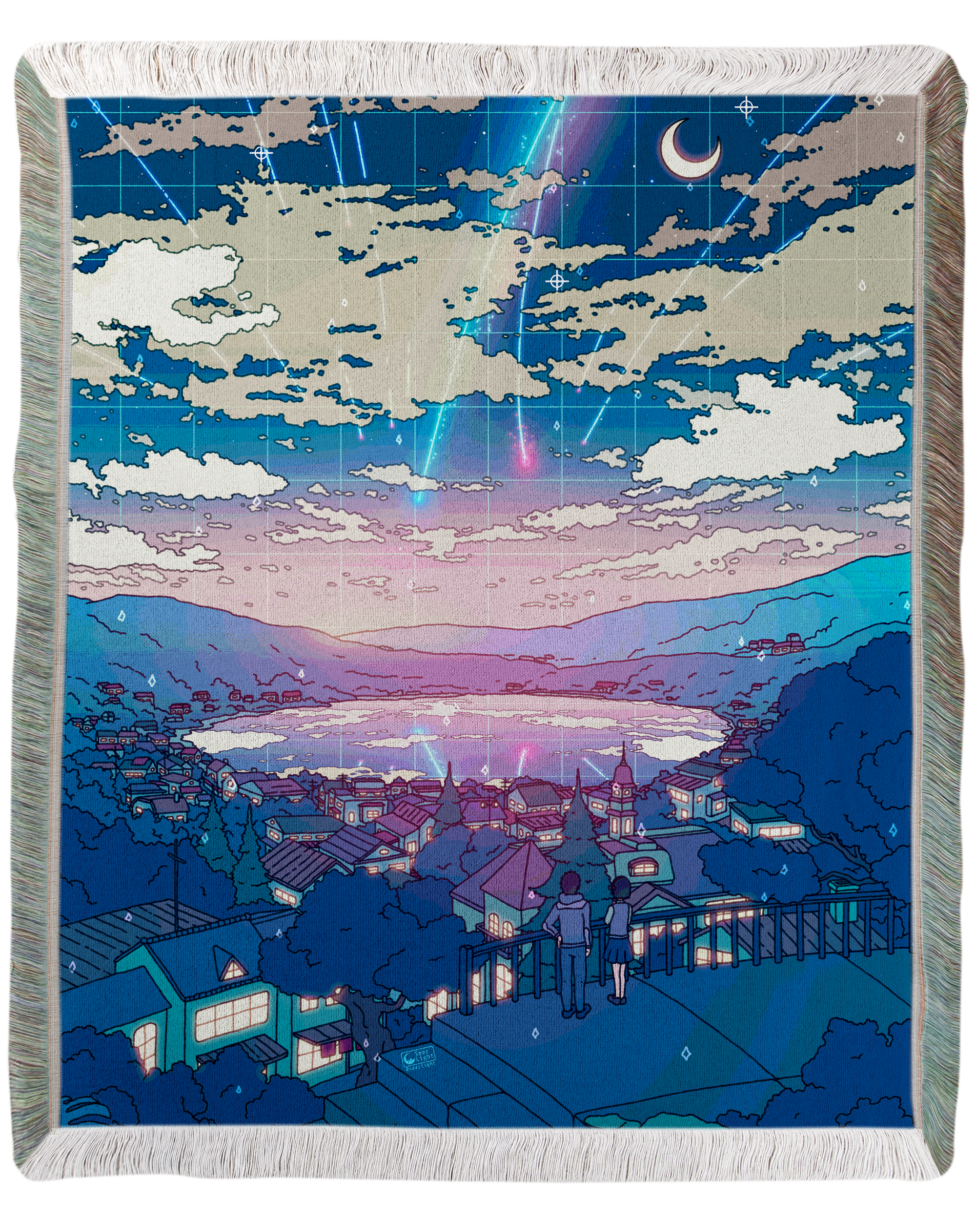 Comet Rain Woven Blanket