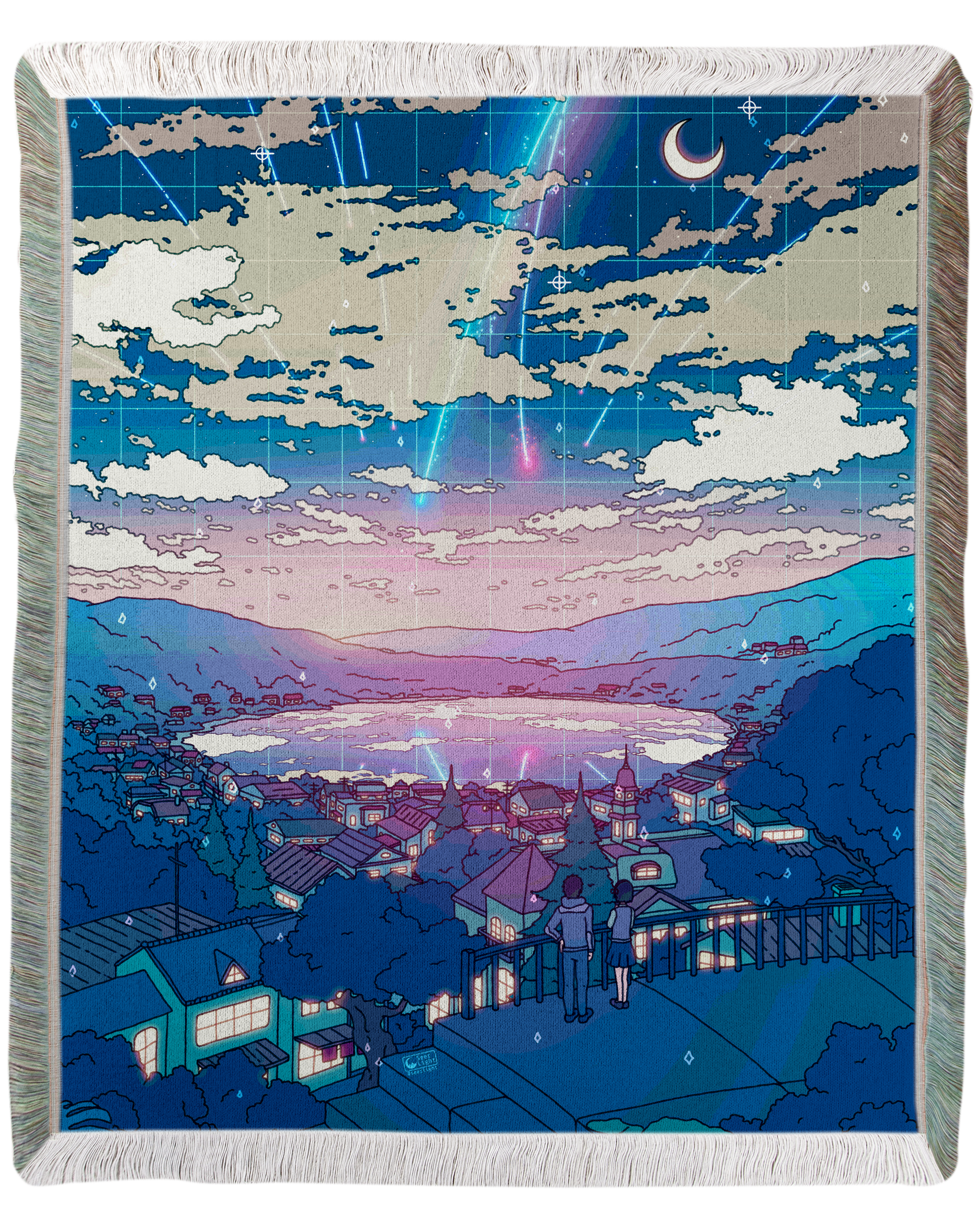 Comet Rain Woven Blanket