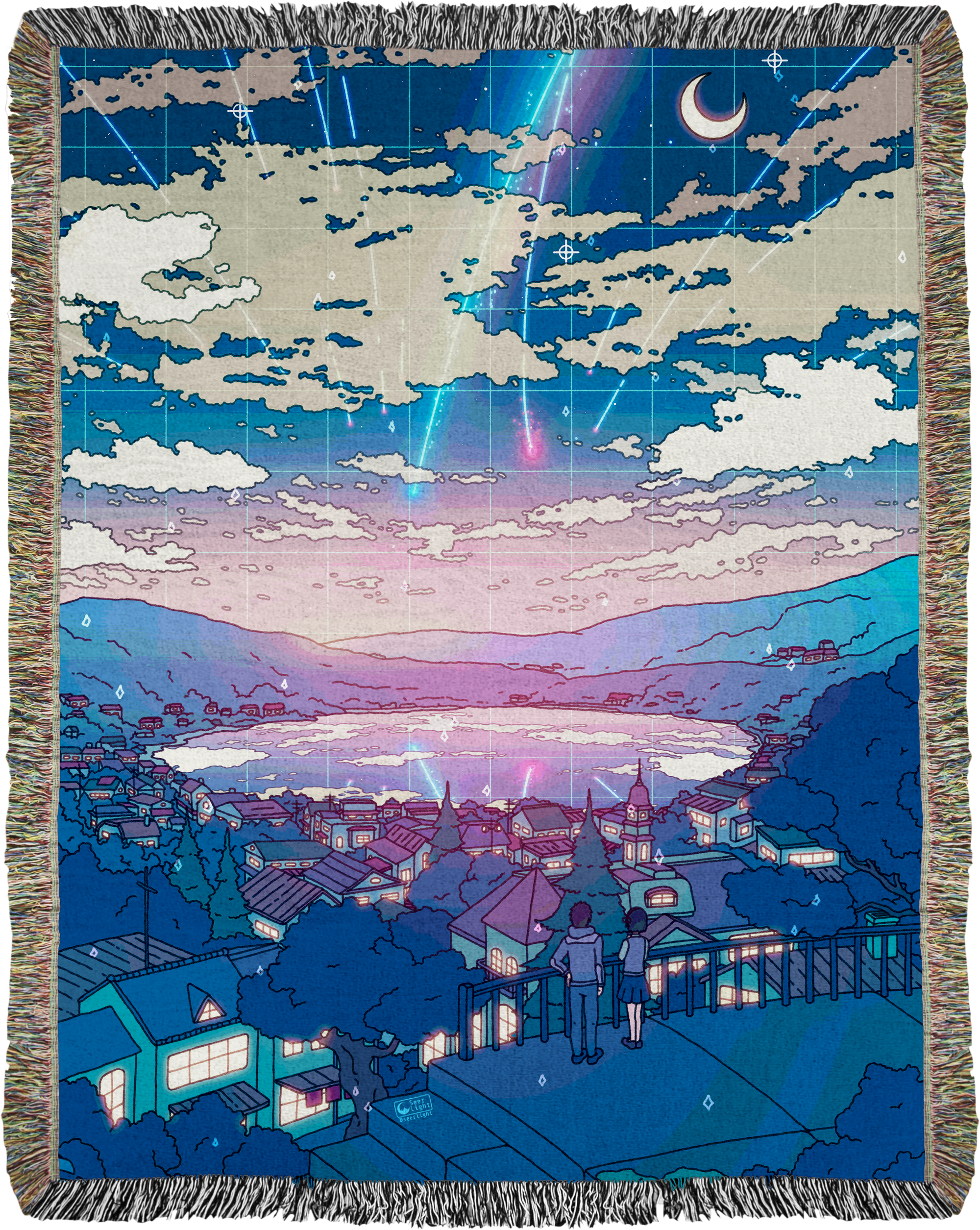 Comet Rain Woven Blanket