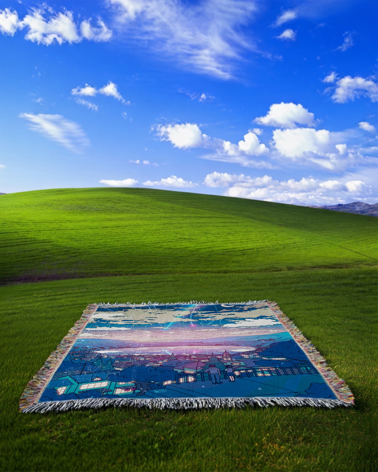 Comet Rain Woven Blanket