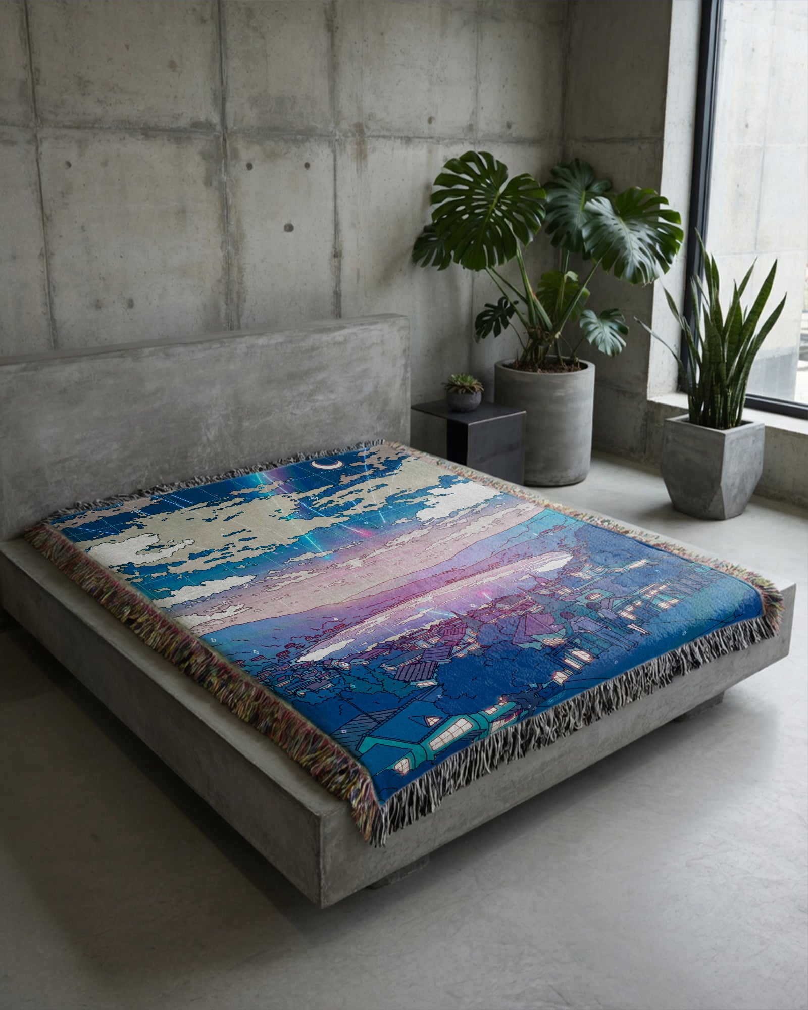 Comet Rain Woven Blanket
