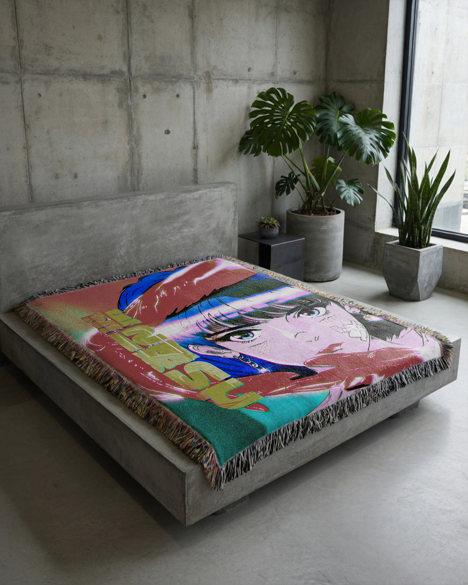 Cyber Ningyo Woven Blanket