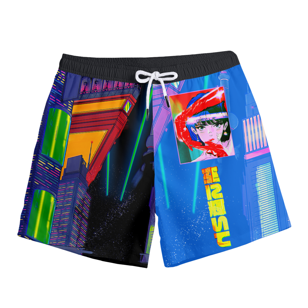 Cyber Ningyo Swim Trunks