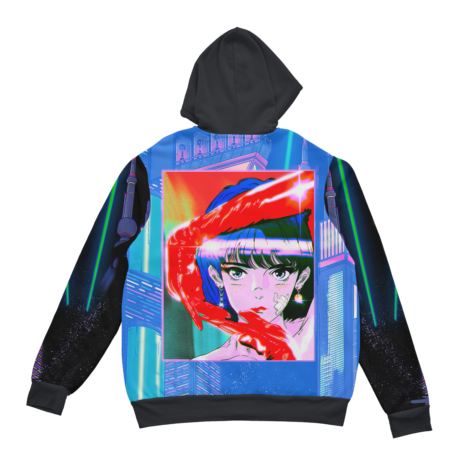 Cyber Ningyo Zip Up Hoodie