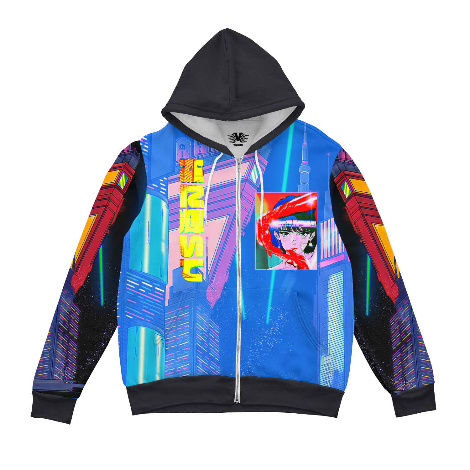 Cyber Ningyo Zip Up Hoodie