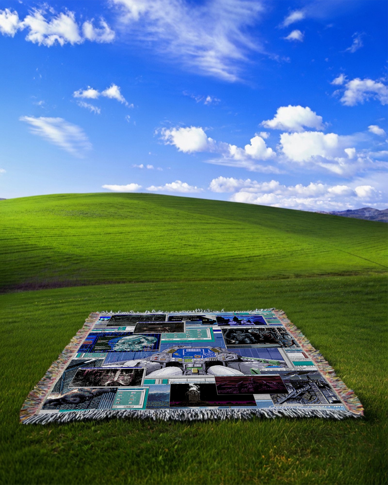 Cyberdemon Woven Blanket
