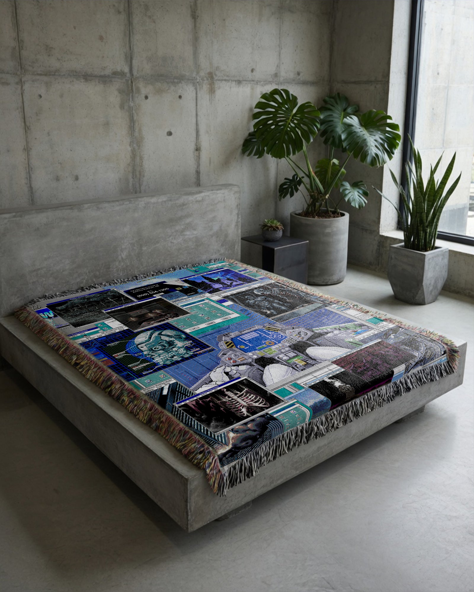 Cyberdemon Woven Blanket