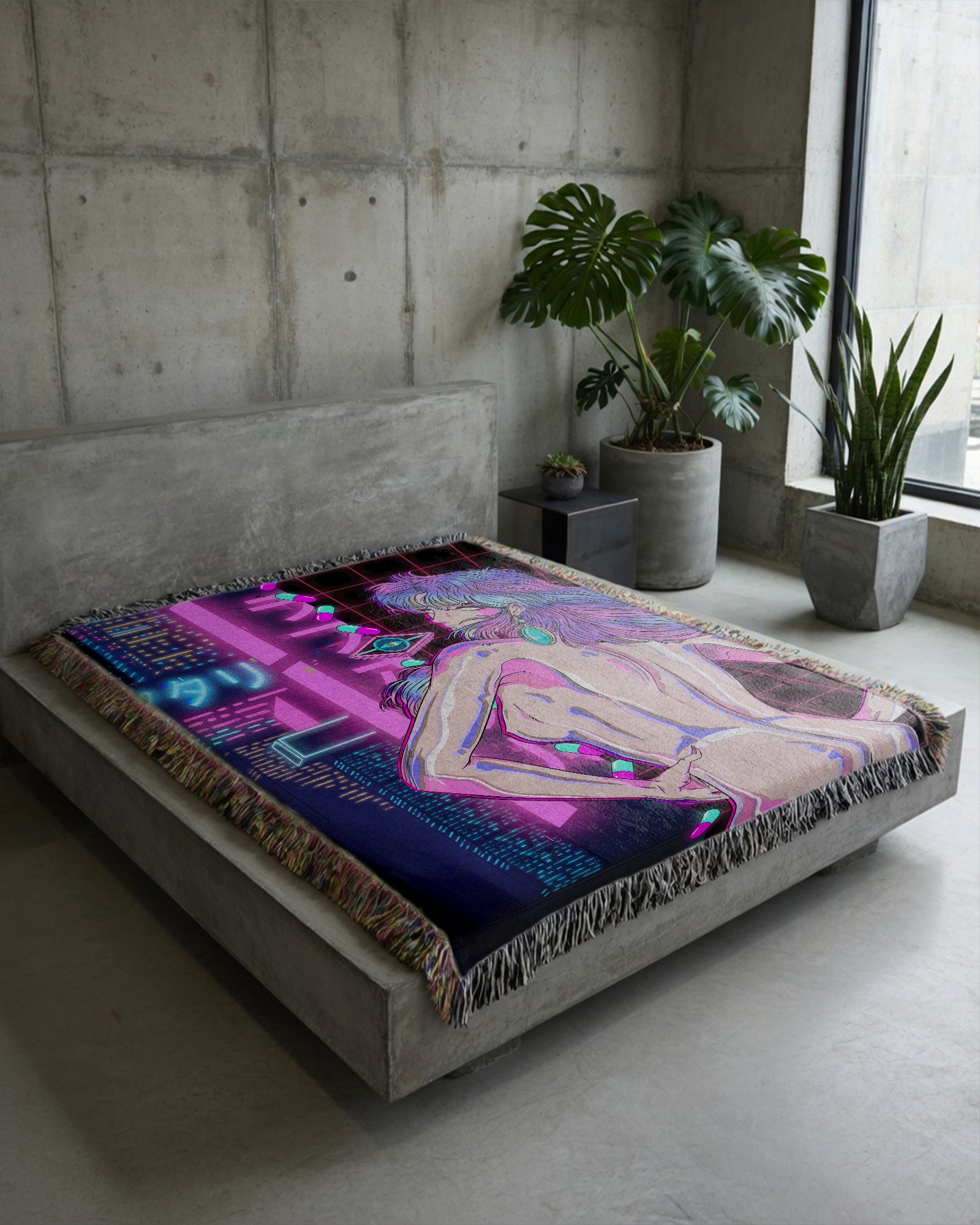 Cybernetic Lust Woven Blanket