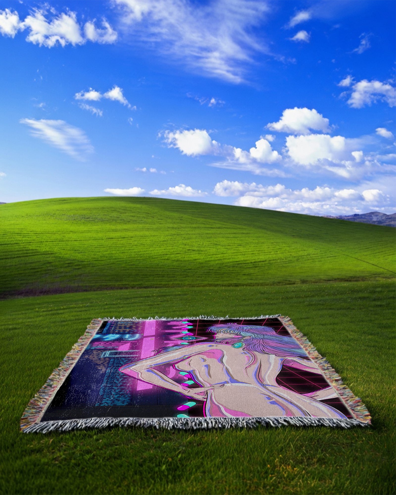 Cybernetic Lust Woven Blanket