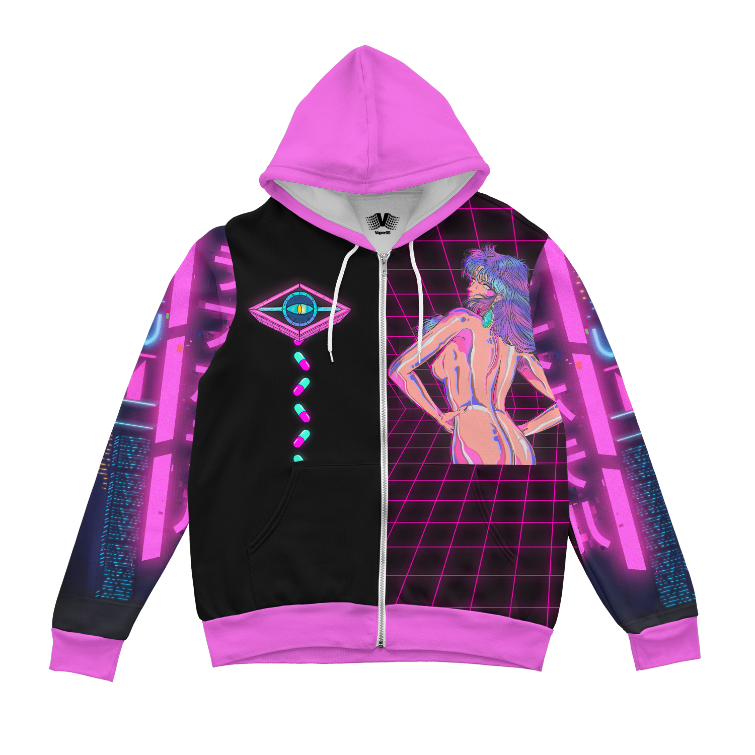 Cybernetic Lust Zip Up Hoodie