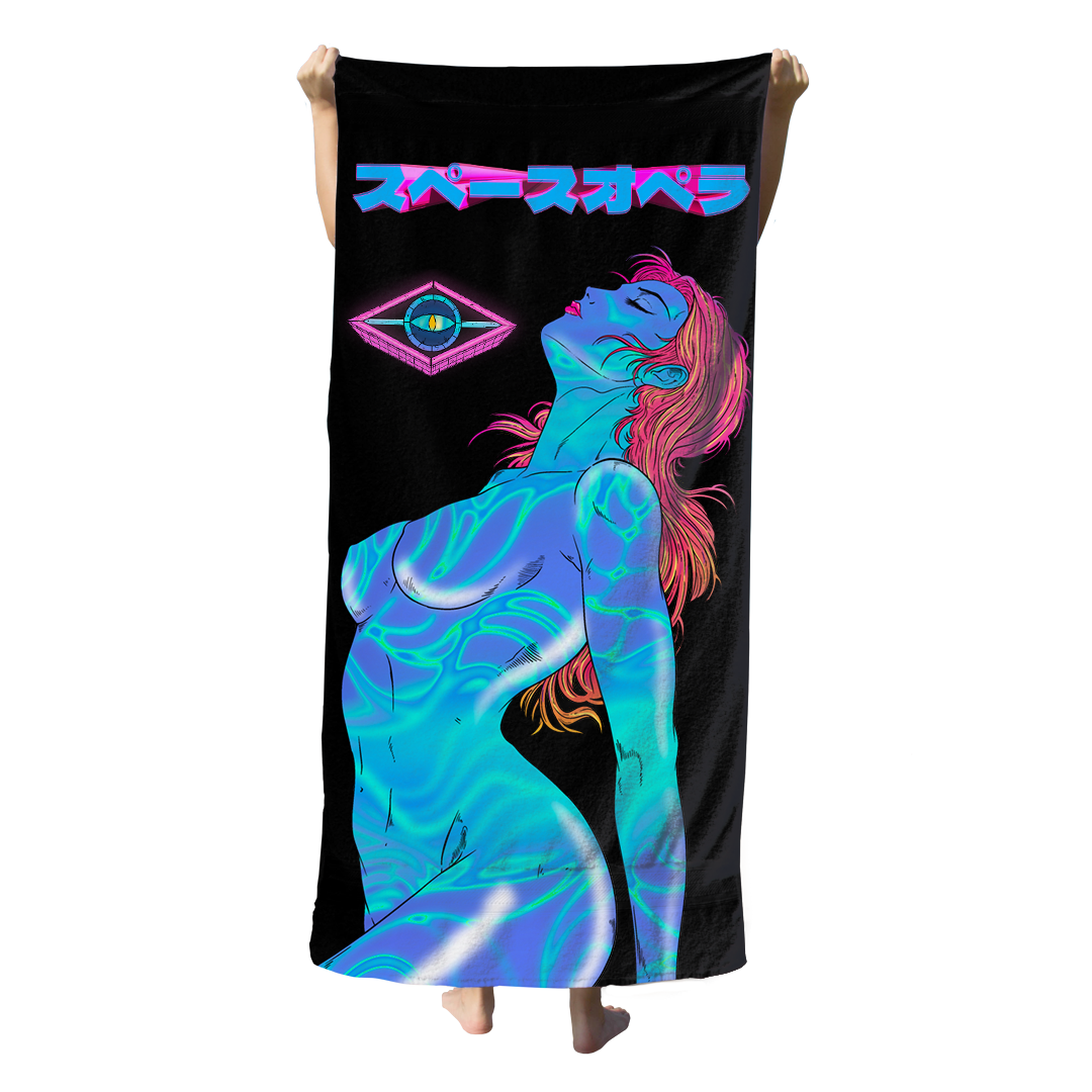 Cybernetic Lust Beach Towel