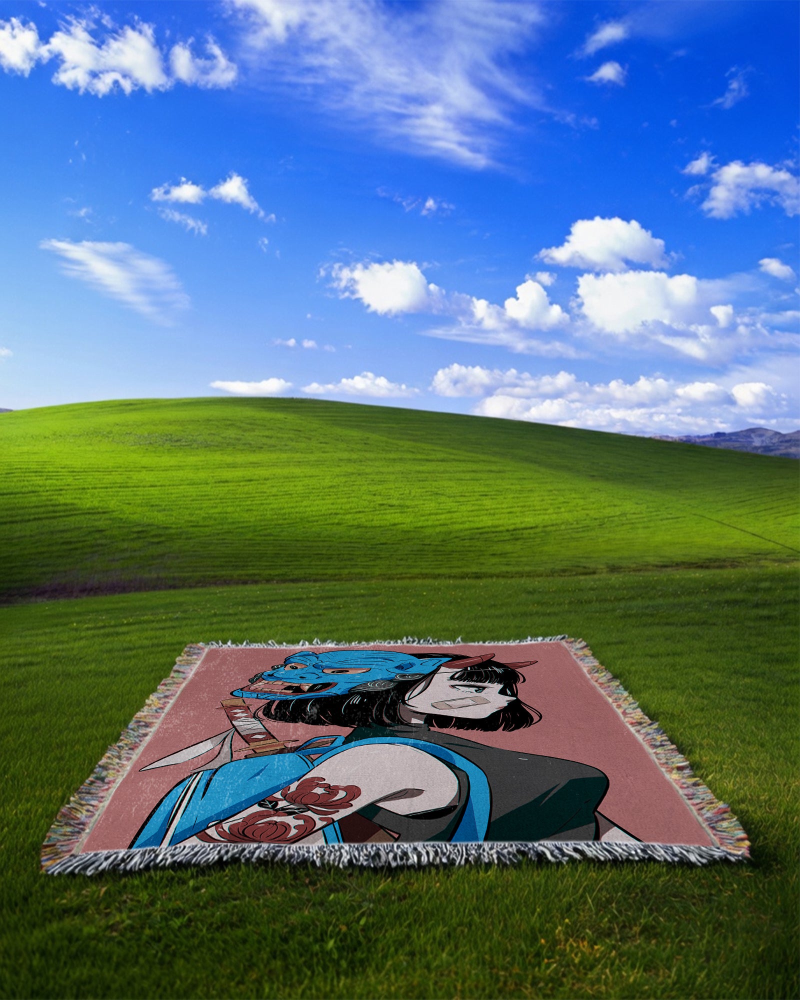 Death Of Me Woven Blanket