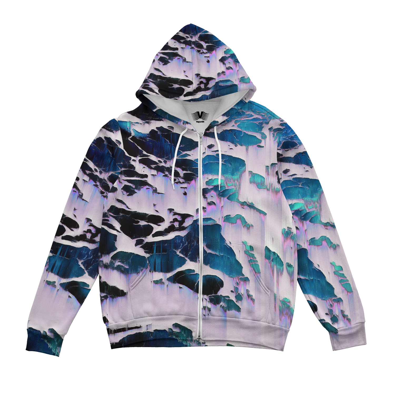 Fractal Land Zip Up Hoodie