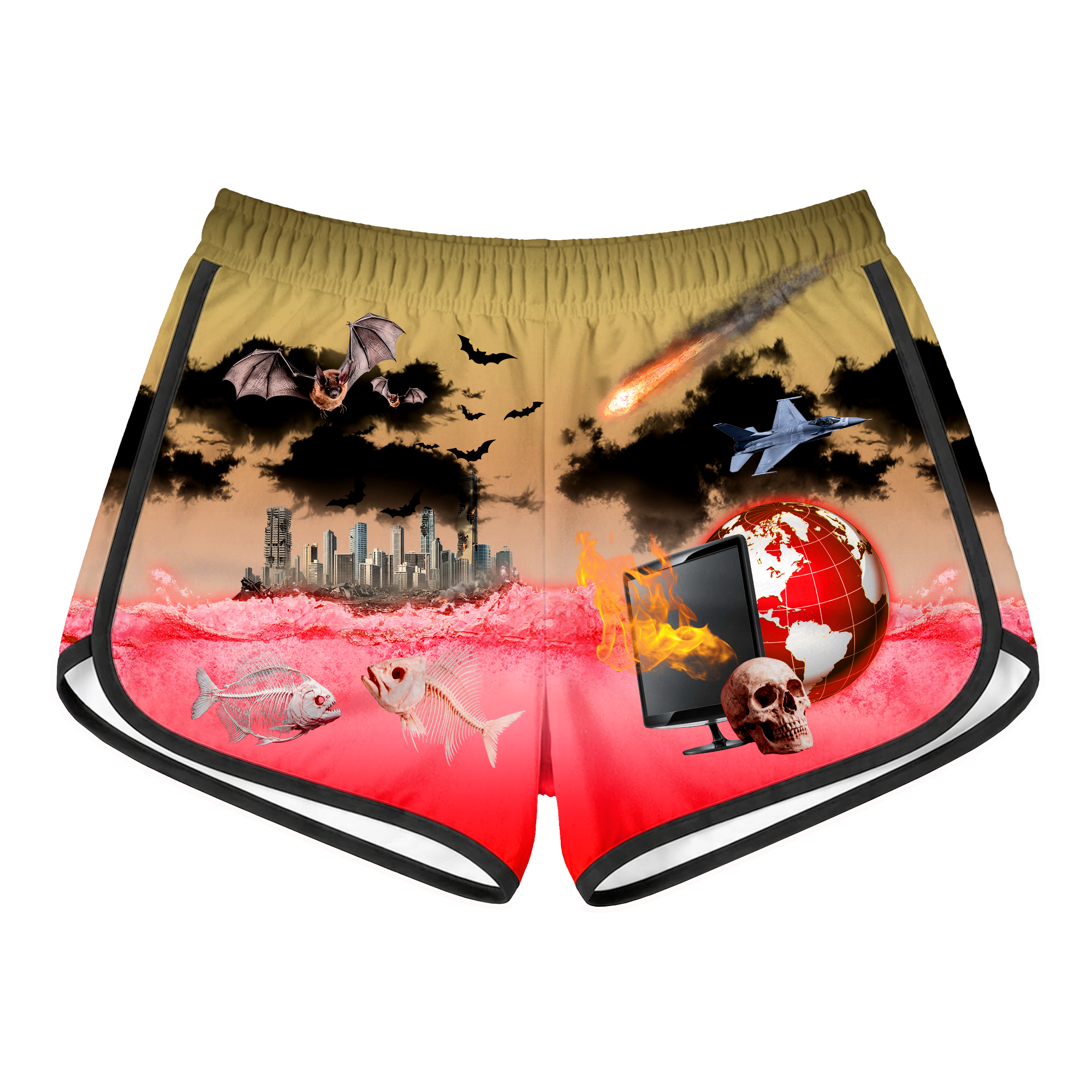 Frutiger Evil Retro Shorts