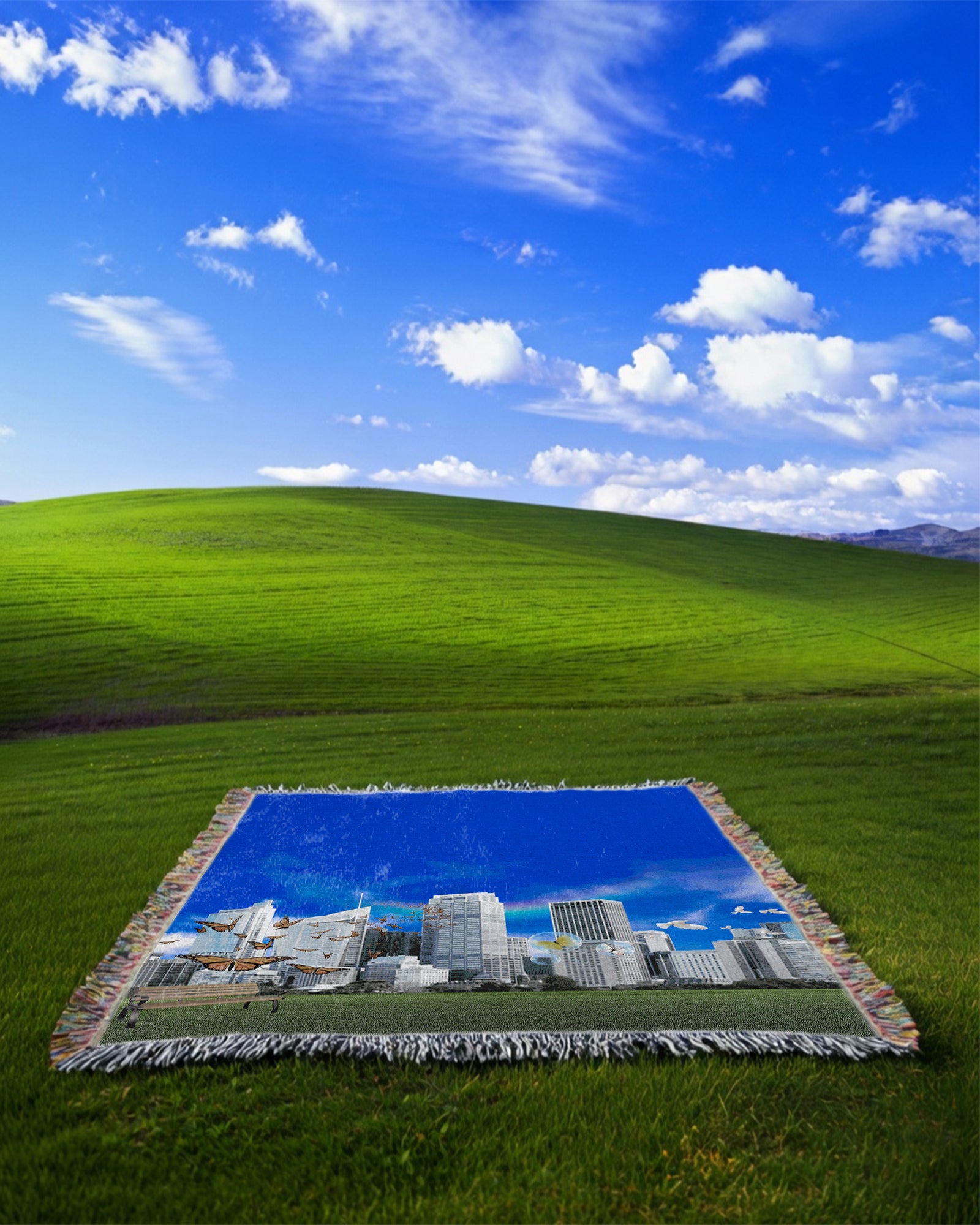 Frutiger World Woven Blanket