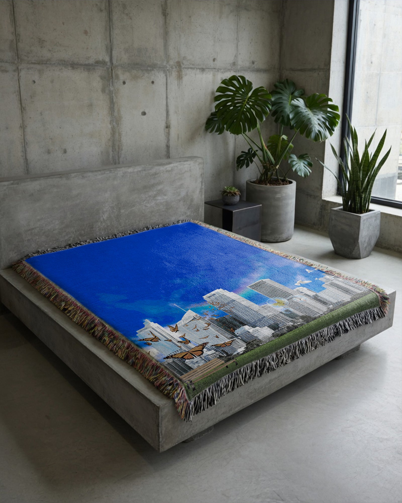 Frutiger World Woven Blanket