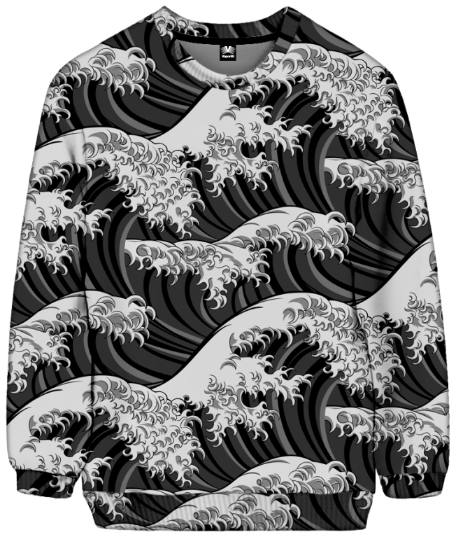 The great wave sweatshirt hotsell