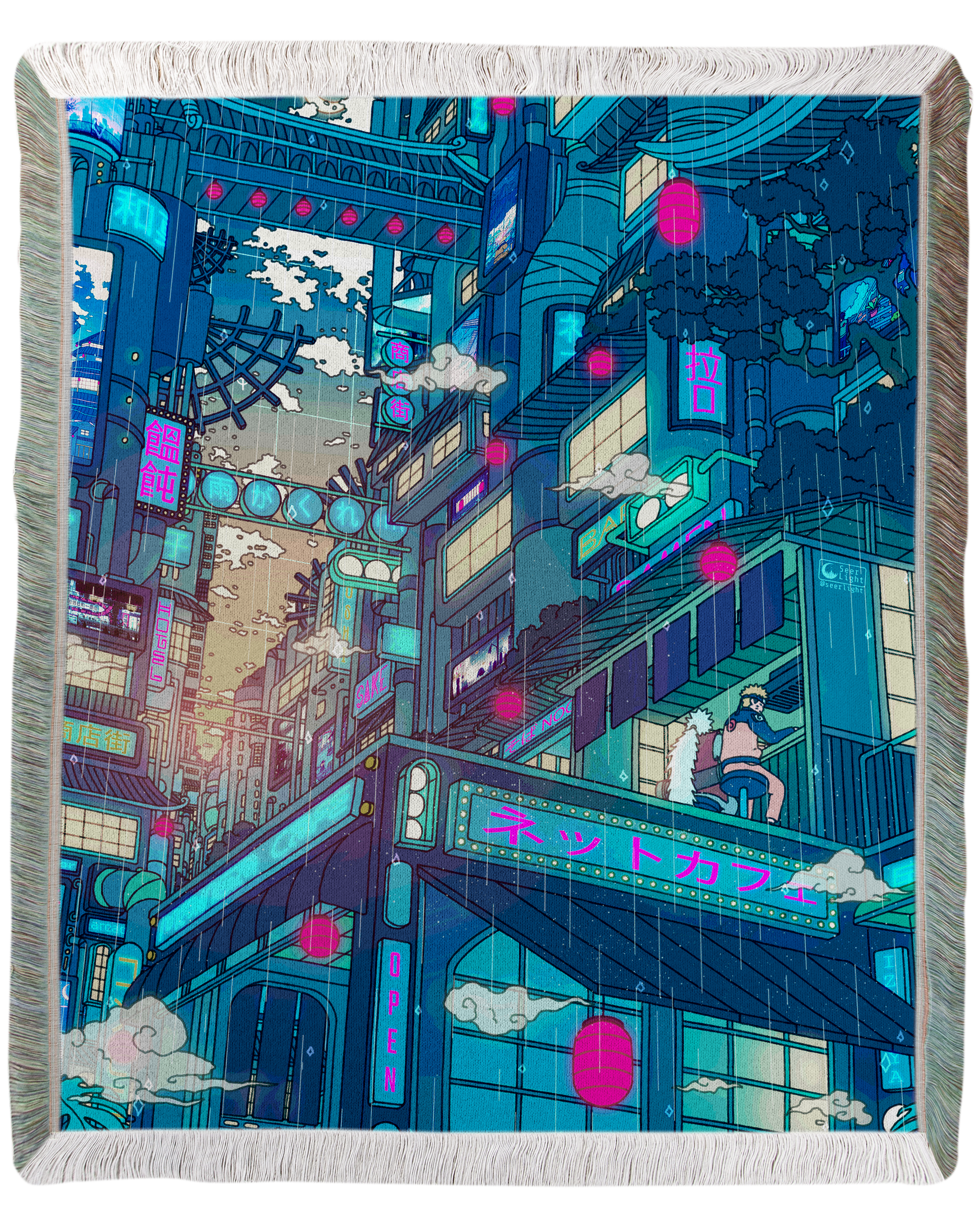 Hidden Village Woven Blanket