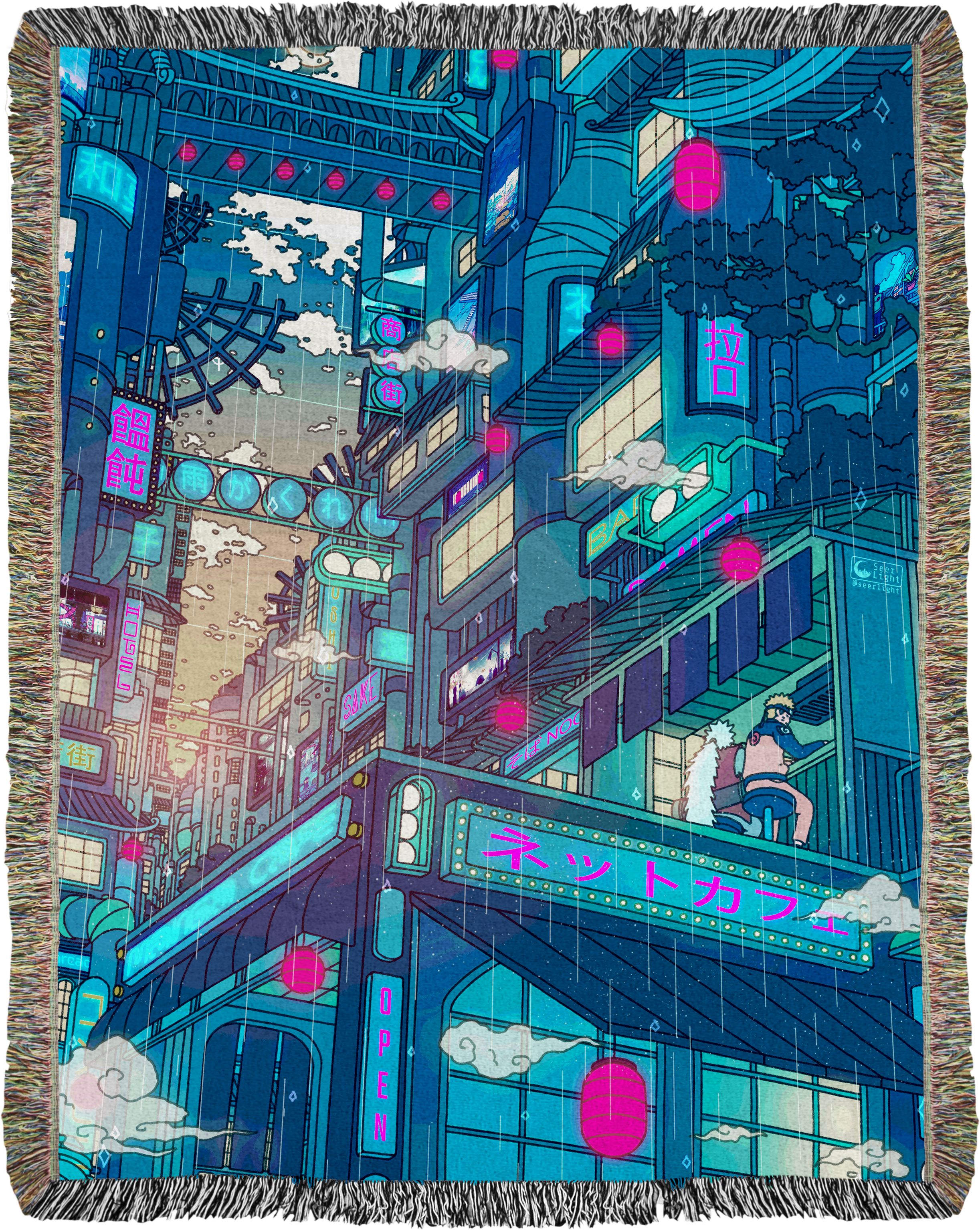 Hidden Village Woven Blanket
