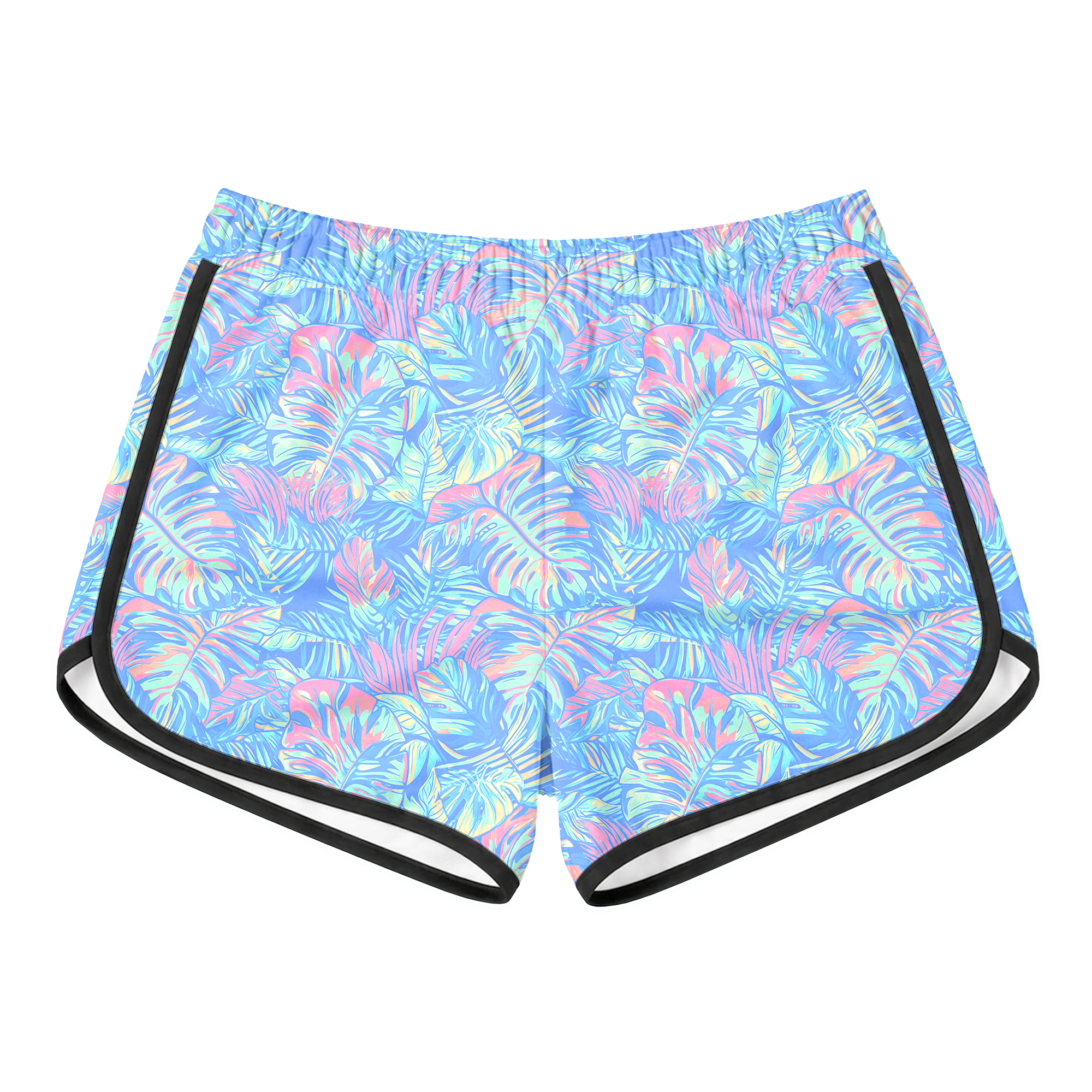 Hues Of Blue Retro Shorts