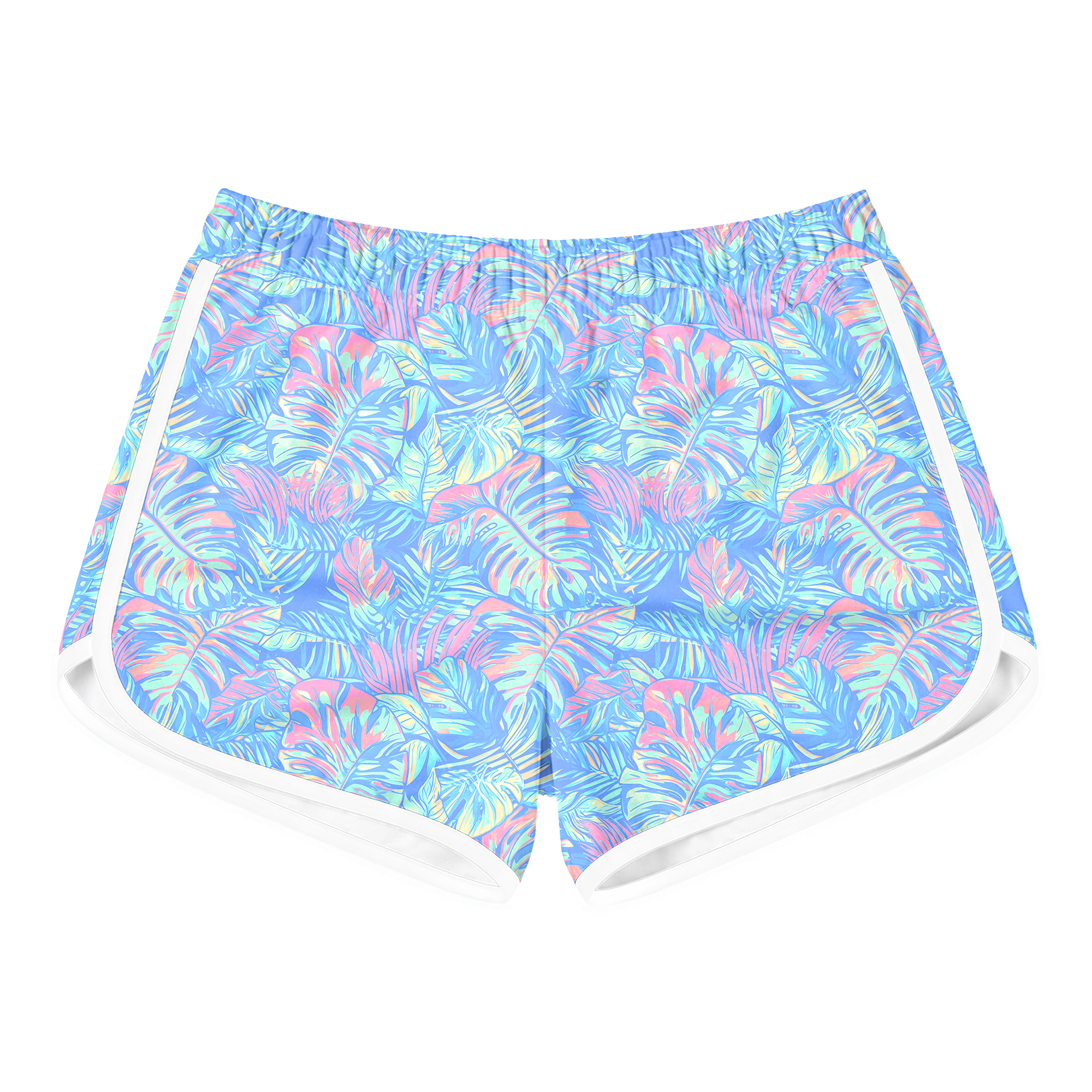 Hues Of Blue Retro Shorts