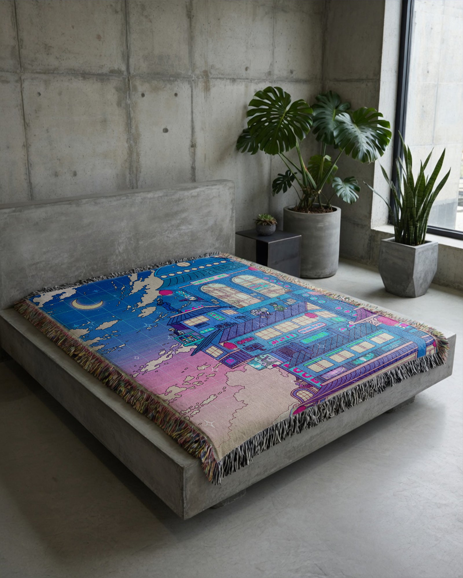 Hunt Or Be Hunted Woven Blanket