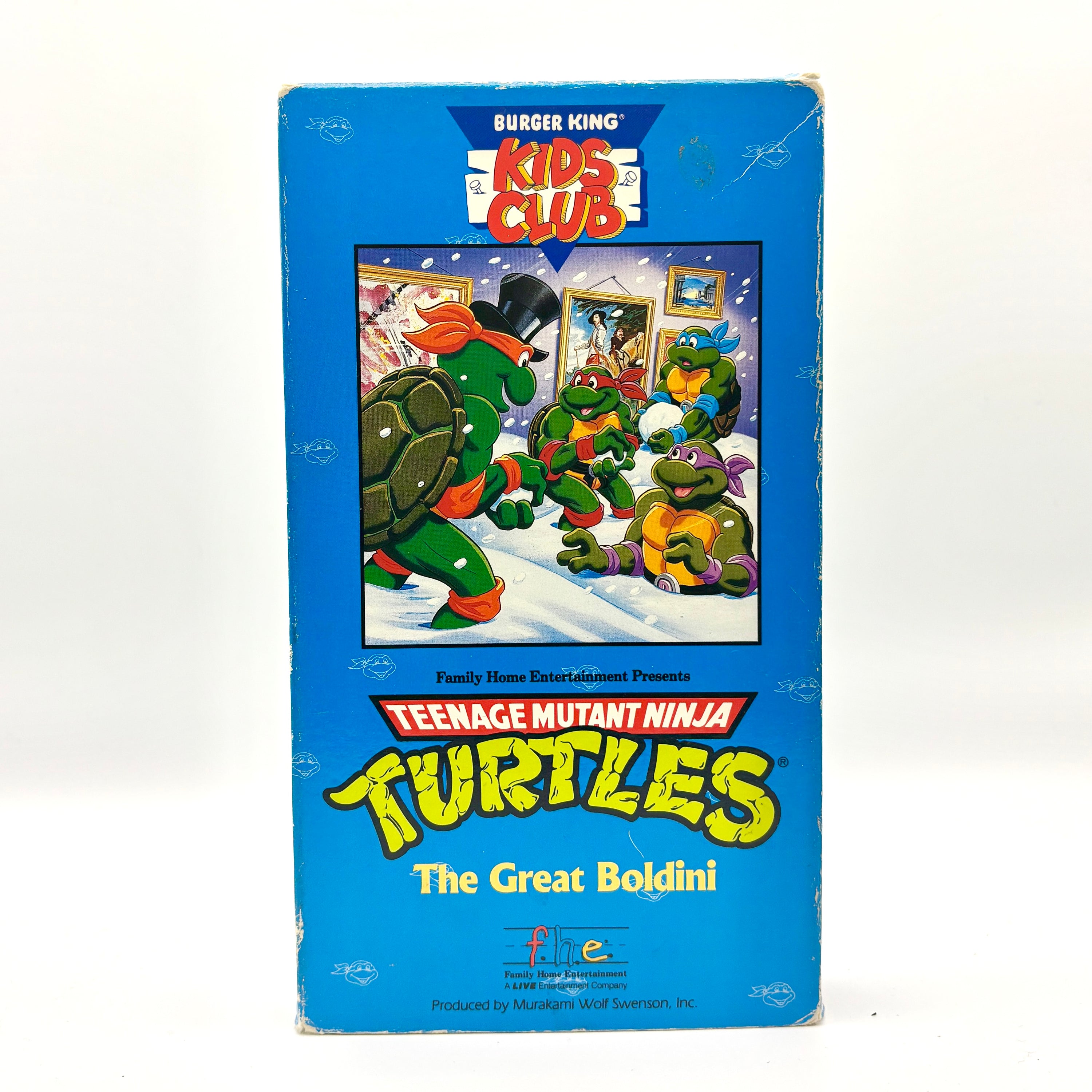 Teenage Mutant Ninja Turtles The Great Boldini VHS Tape